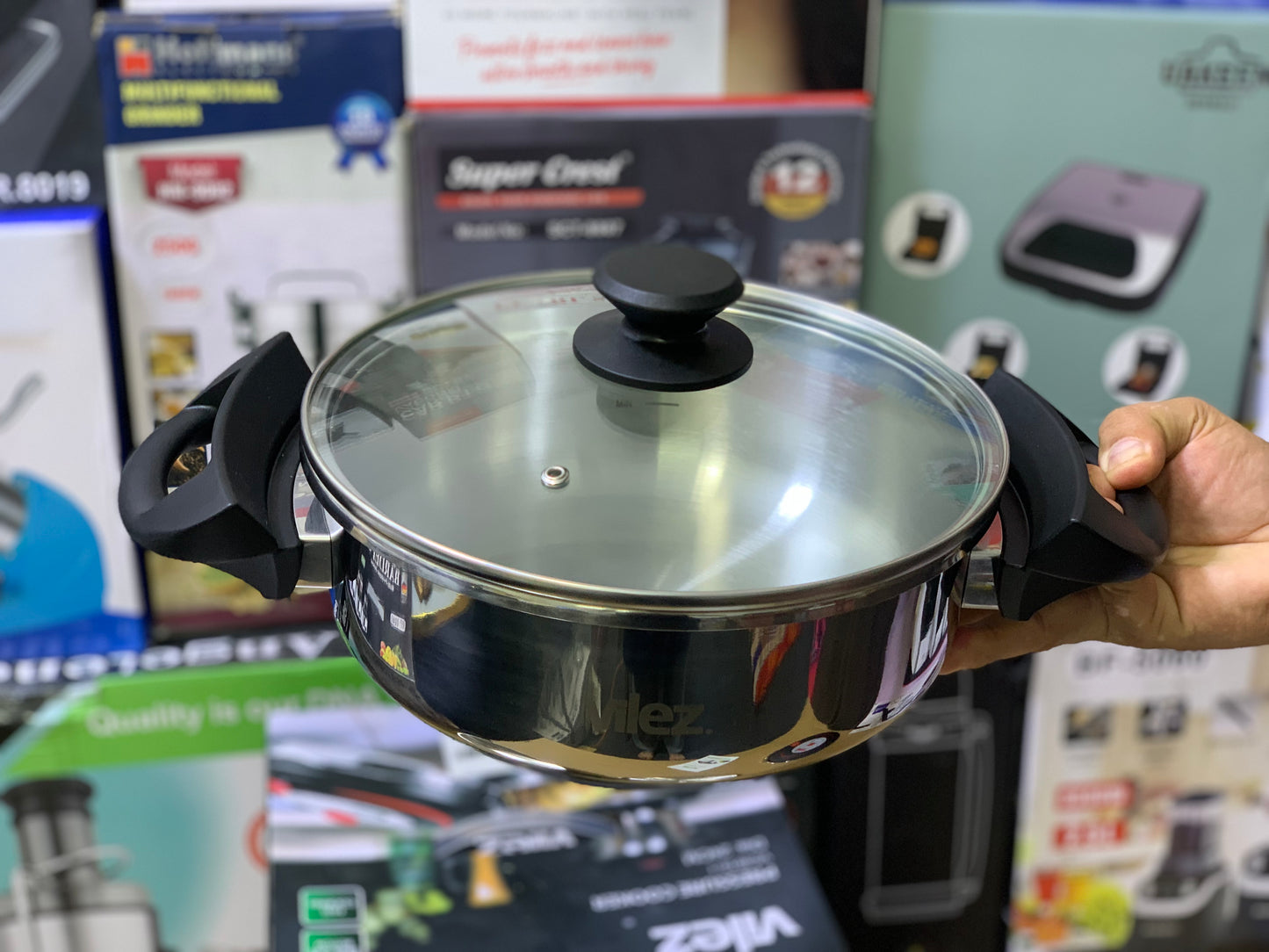 Vilez Pressure Cooker 4L and 6L |24cm Induction Bottom Stainless Steel |