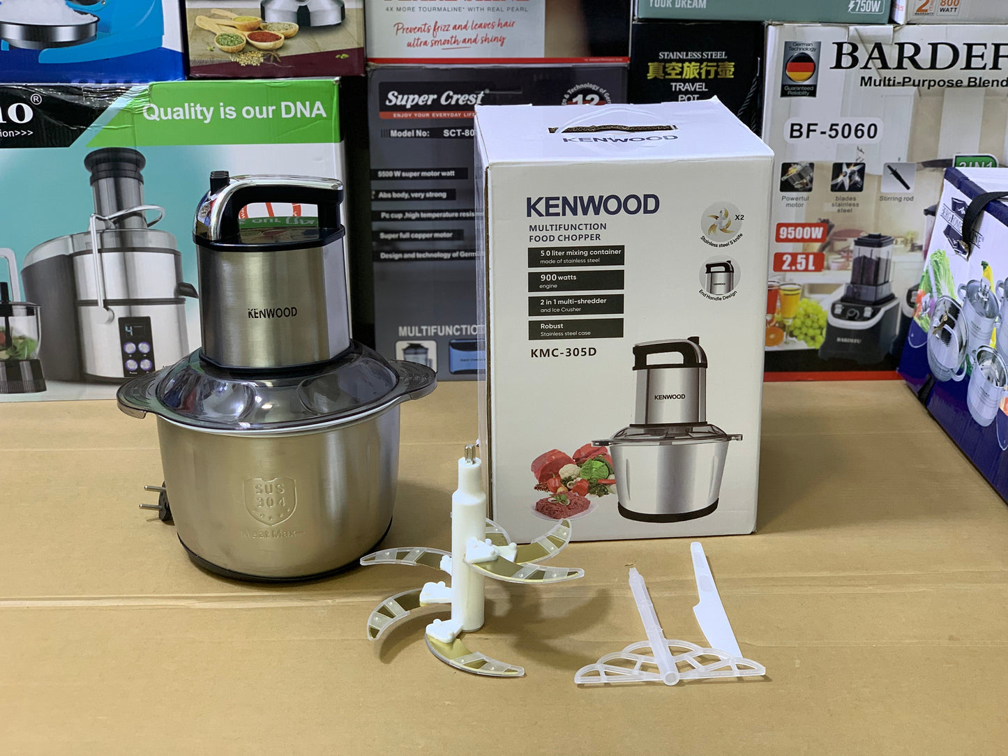 Kenwood Multifunctional Food Chopper 5L and 900watt Stainless Steel double Blades