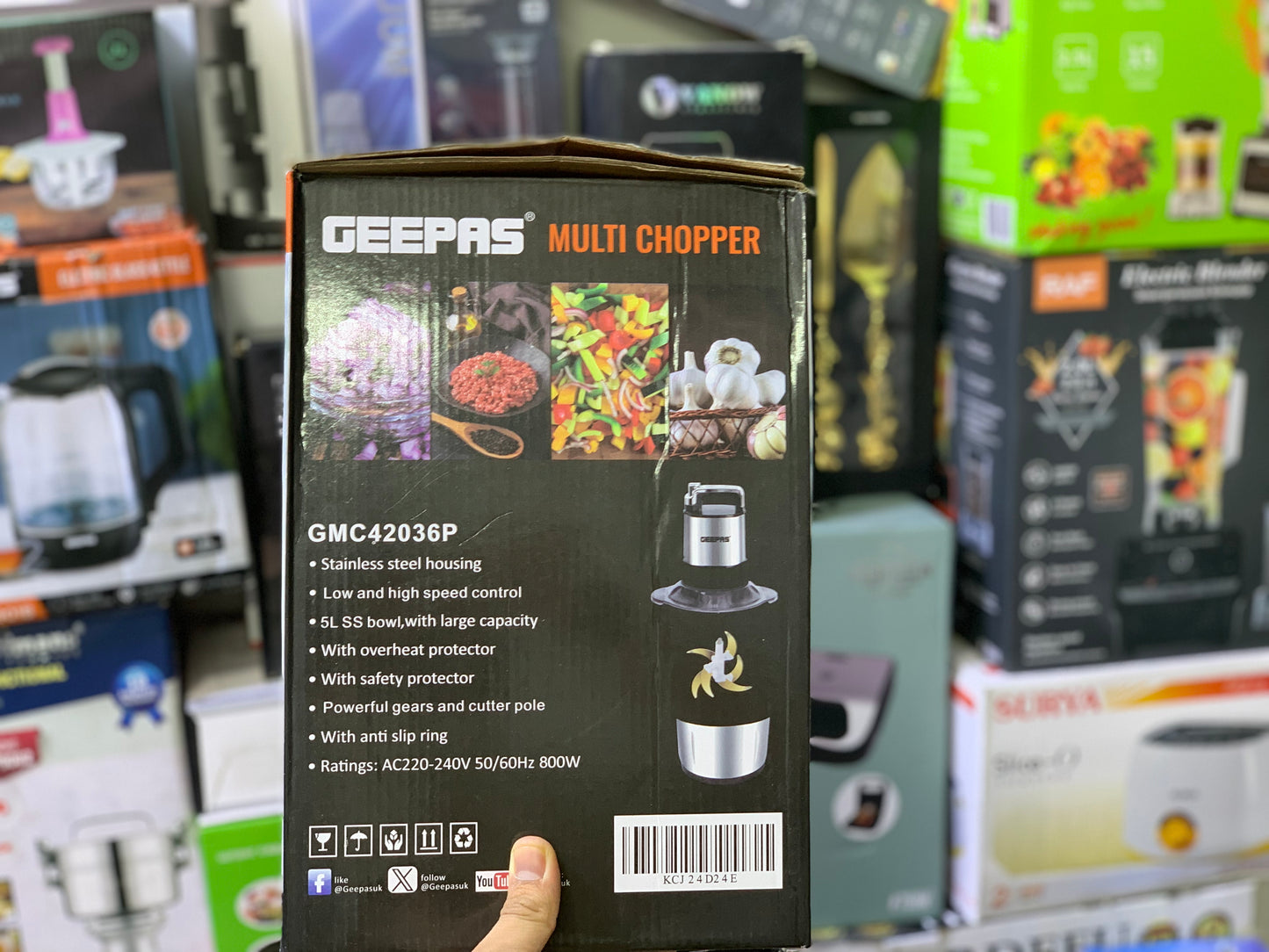 Geepas brand Multi Chopper 5L and 800 watt | Model :GMC42032P
