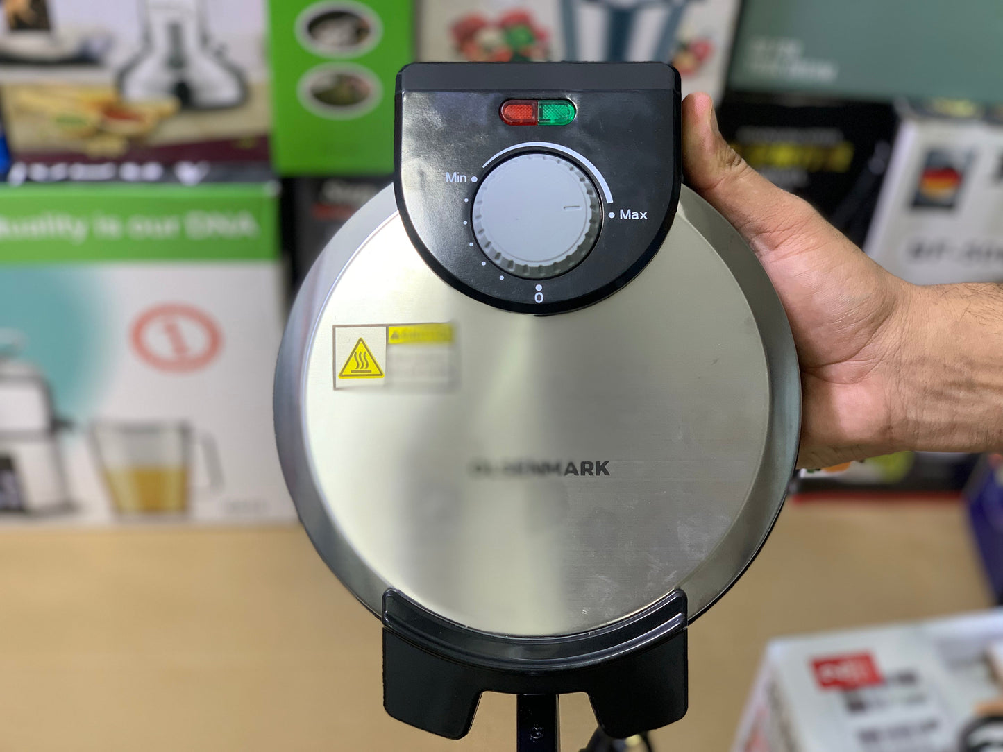 Olsen Mark 8cm Roti Maker 900 watt Nonstick double plate High quality