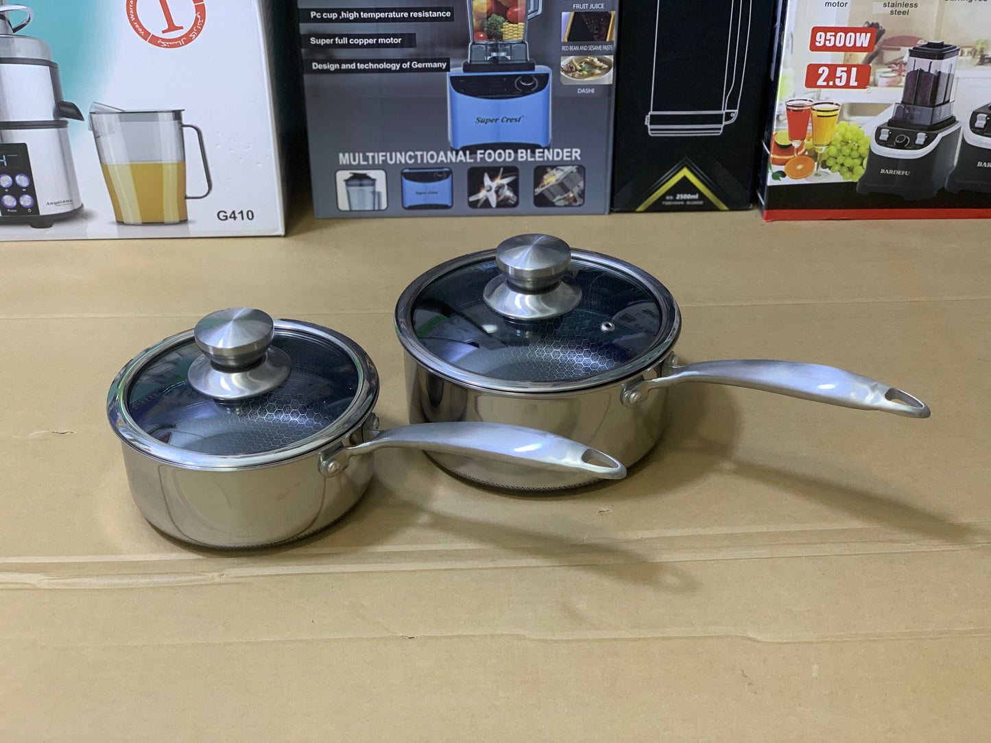 Laser coating Honeycomb pattern Suace pan Pure nonstick and Stainless steel