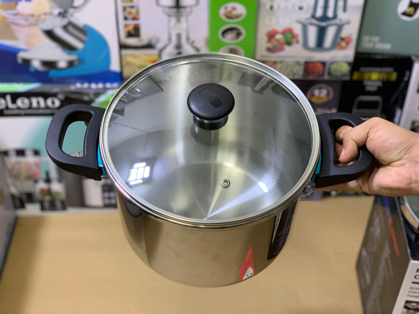 Happy Unique Pressure Cooker Easy lock and unlock Stainless Steel
