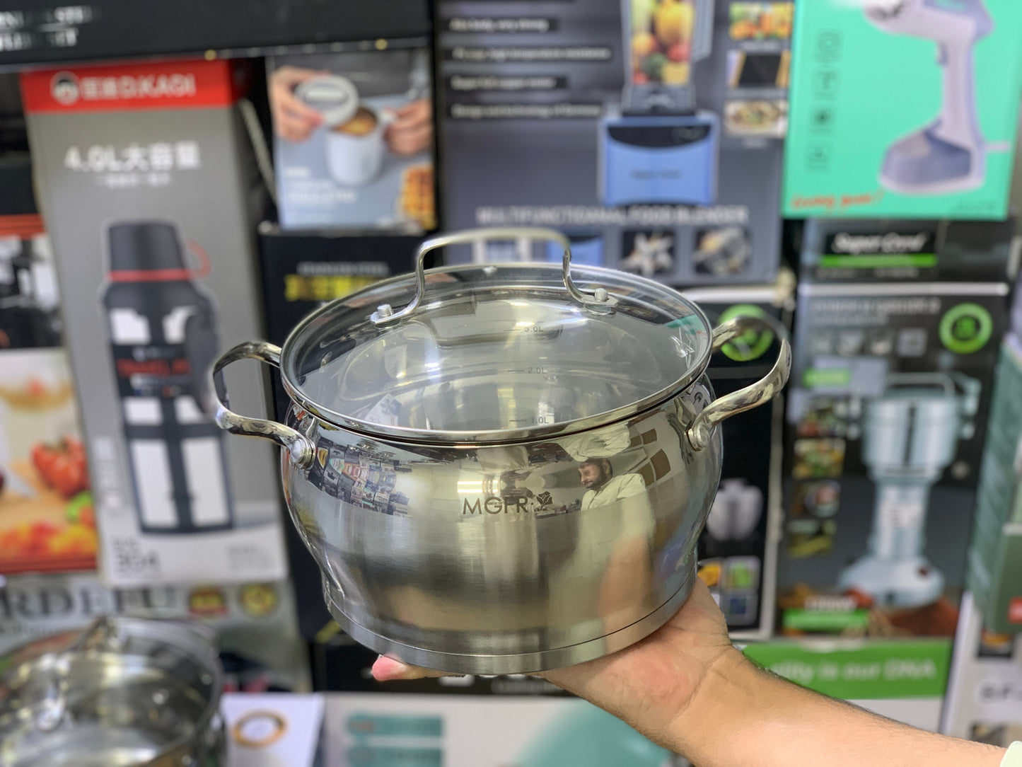 6 Pcs Cookware Set Stainless Steel
