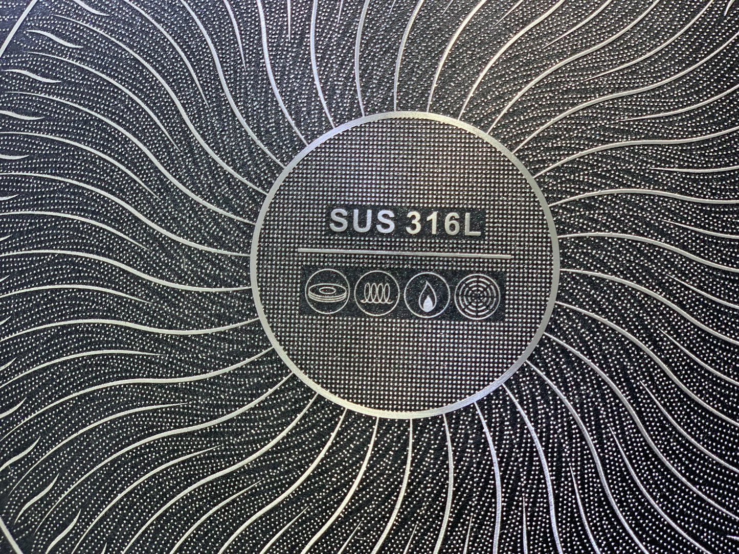 Laser coating Honeycomb pattern shallow Frying pan | Nonstick and stainless steel