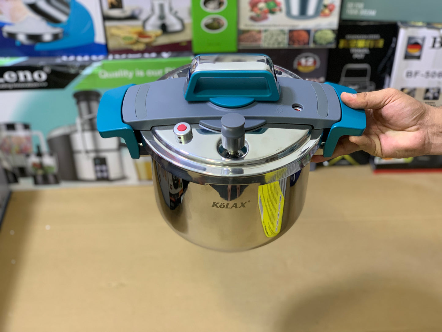 Kolax brand 6L Pressure Cooker 2in1 Easy Lock and unlock Stainless Steel