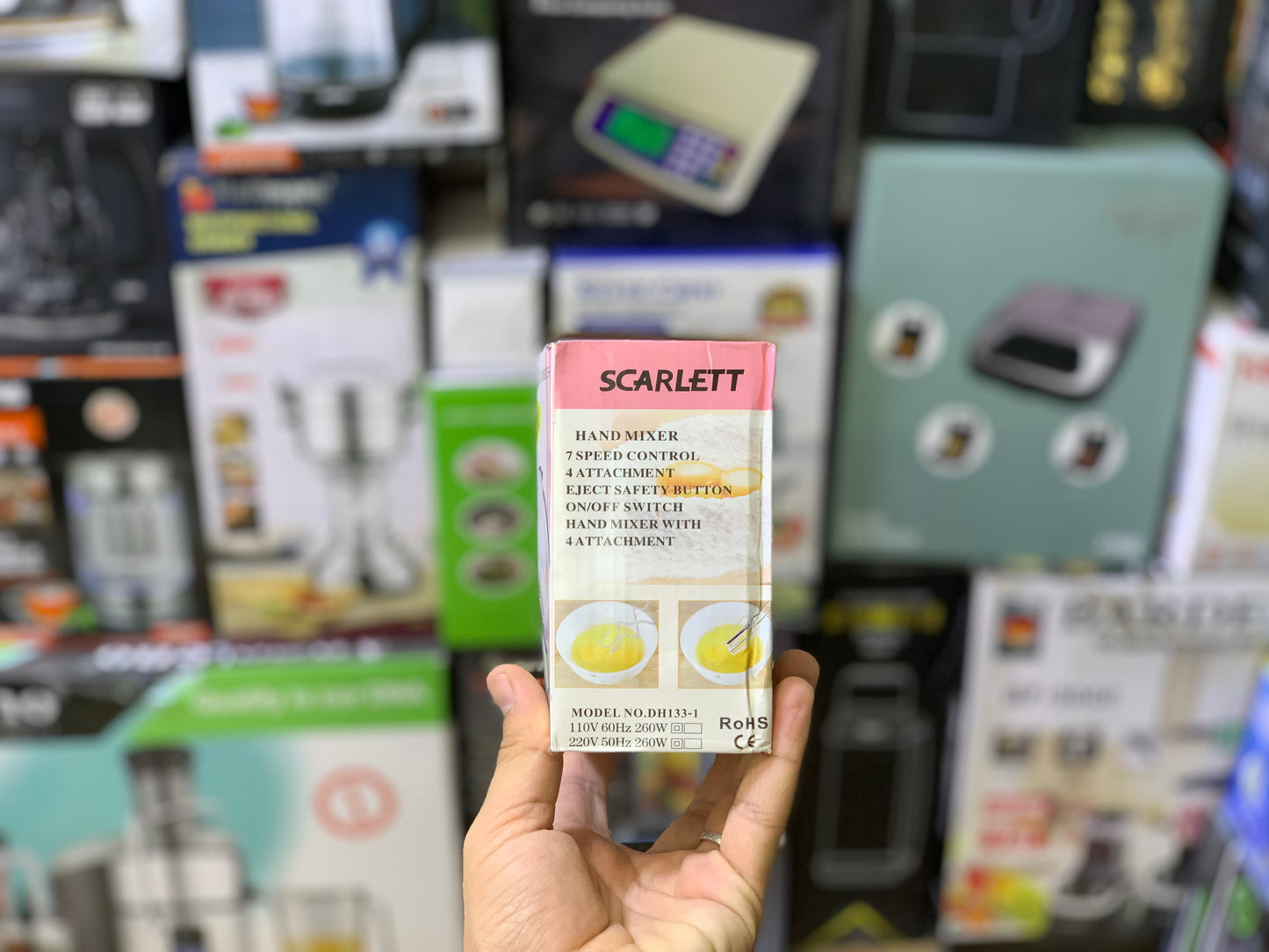 SCARLETT Super Hand Mixer Speed Easy to Hold and 260w | Coffee Beater