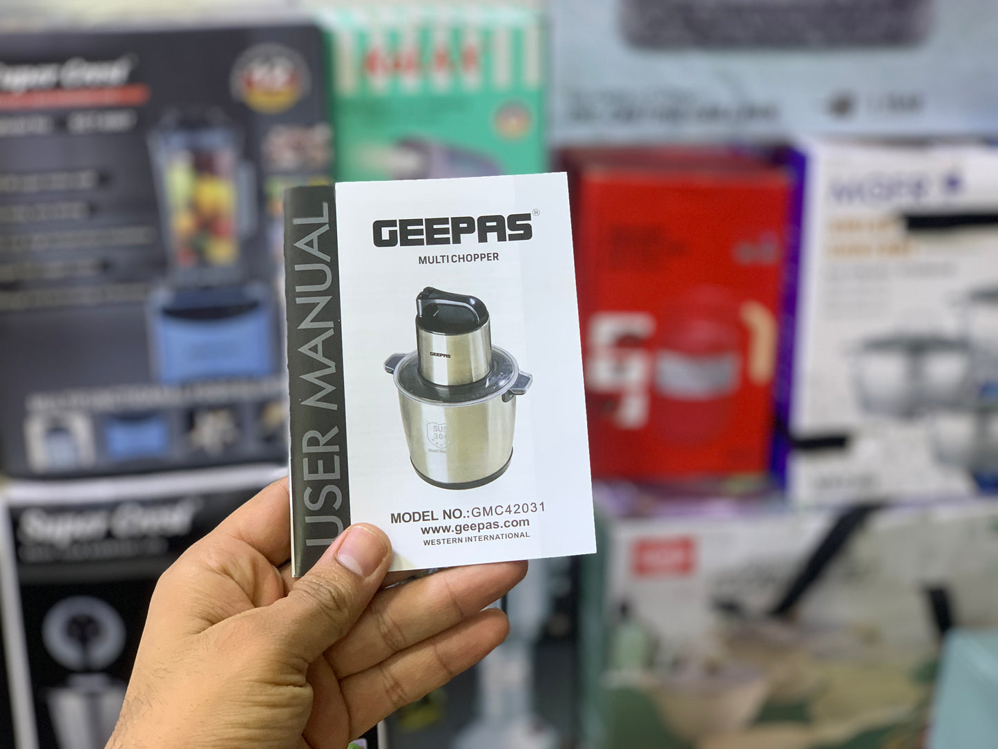 Geepas commercial multi Chopper | 1500watt and 10 LTR Stainless Steel Gears