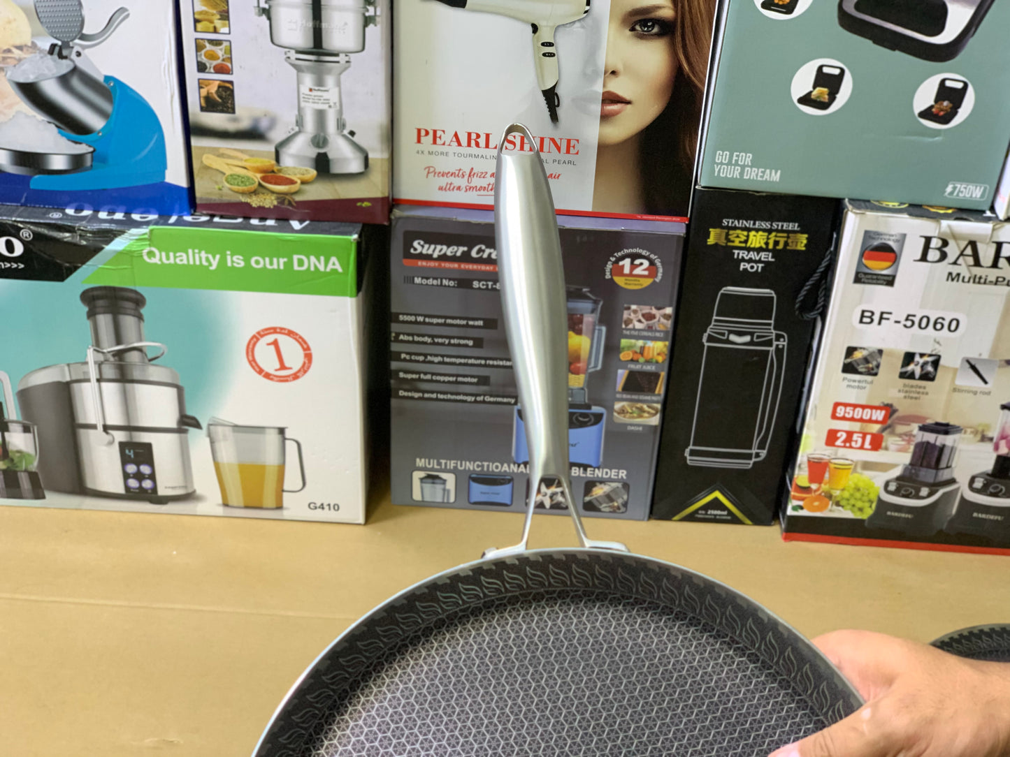 Laser coating Honeycomb pattern Frying tawa and Pan | Nonstick and stainless steel