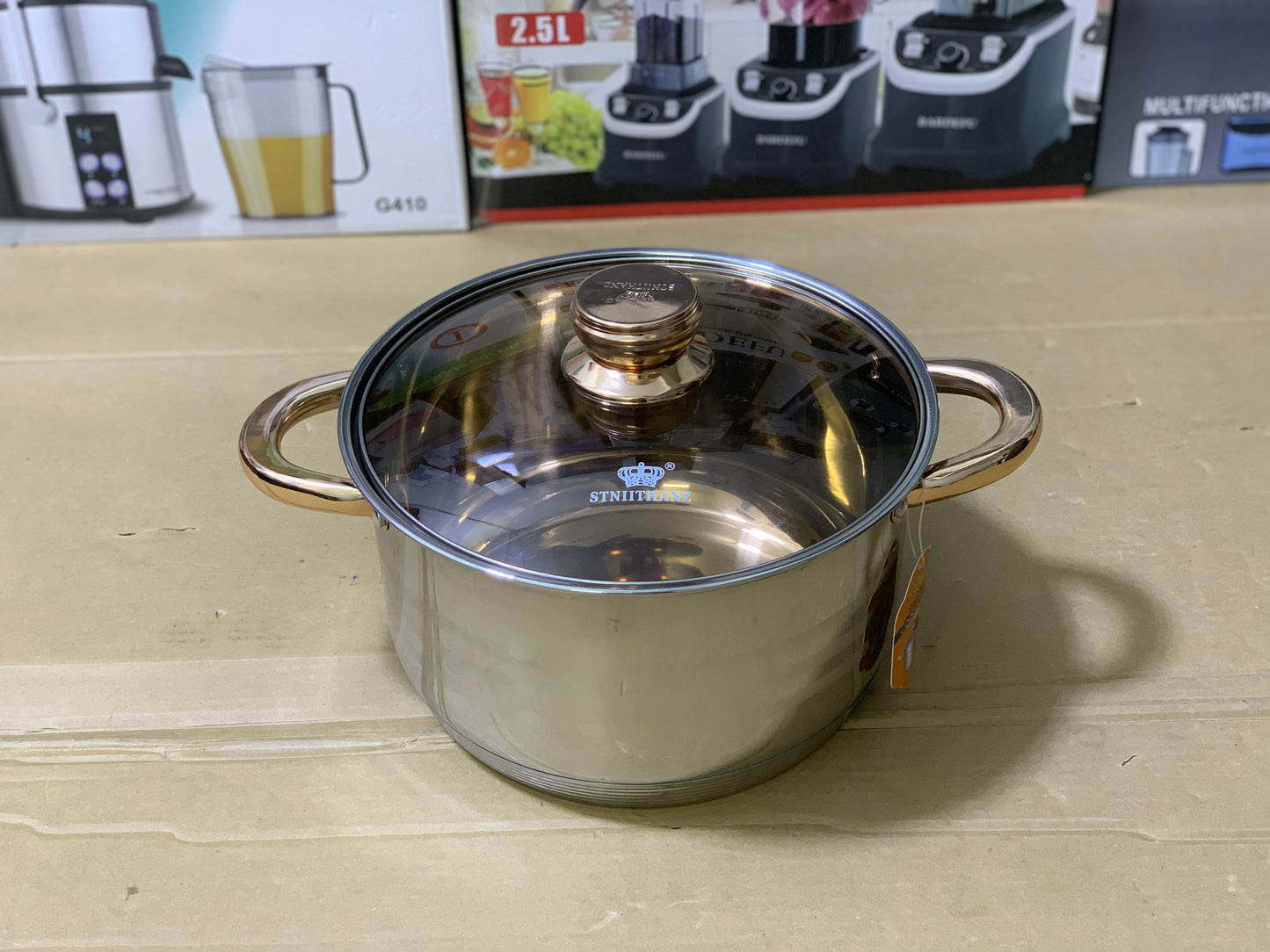 Stniithanz 16 Pieces Cookware set Stainless Steel and 5 layer bottom | cookware set