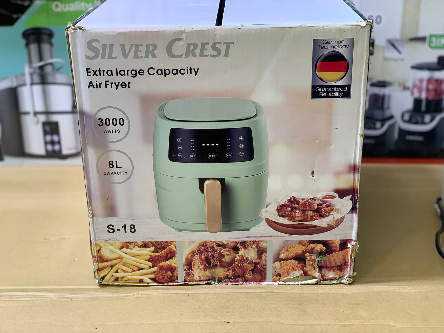 Silver crest Air fryer 8L and 3000 watt |