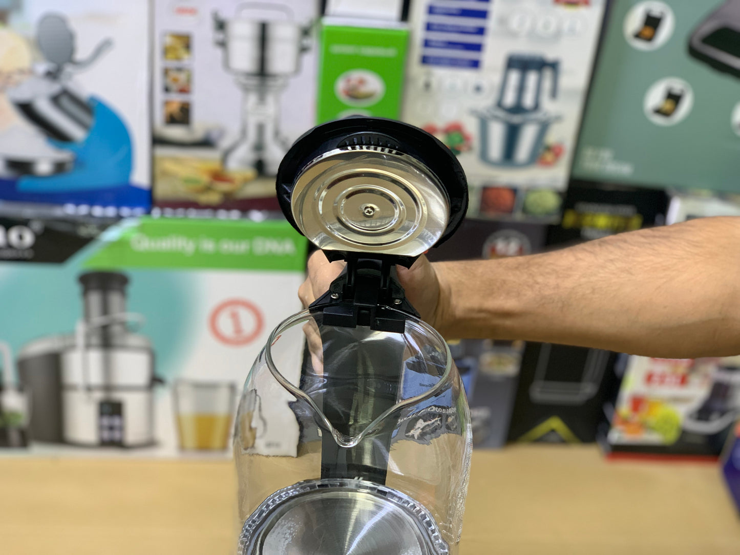 Geepas Electric Glass Tea Kettle 1.8L and 1500watt | Automatic cut off | Model:K9901B
