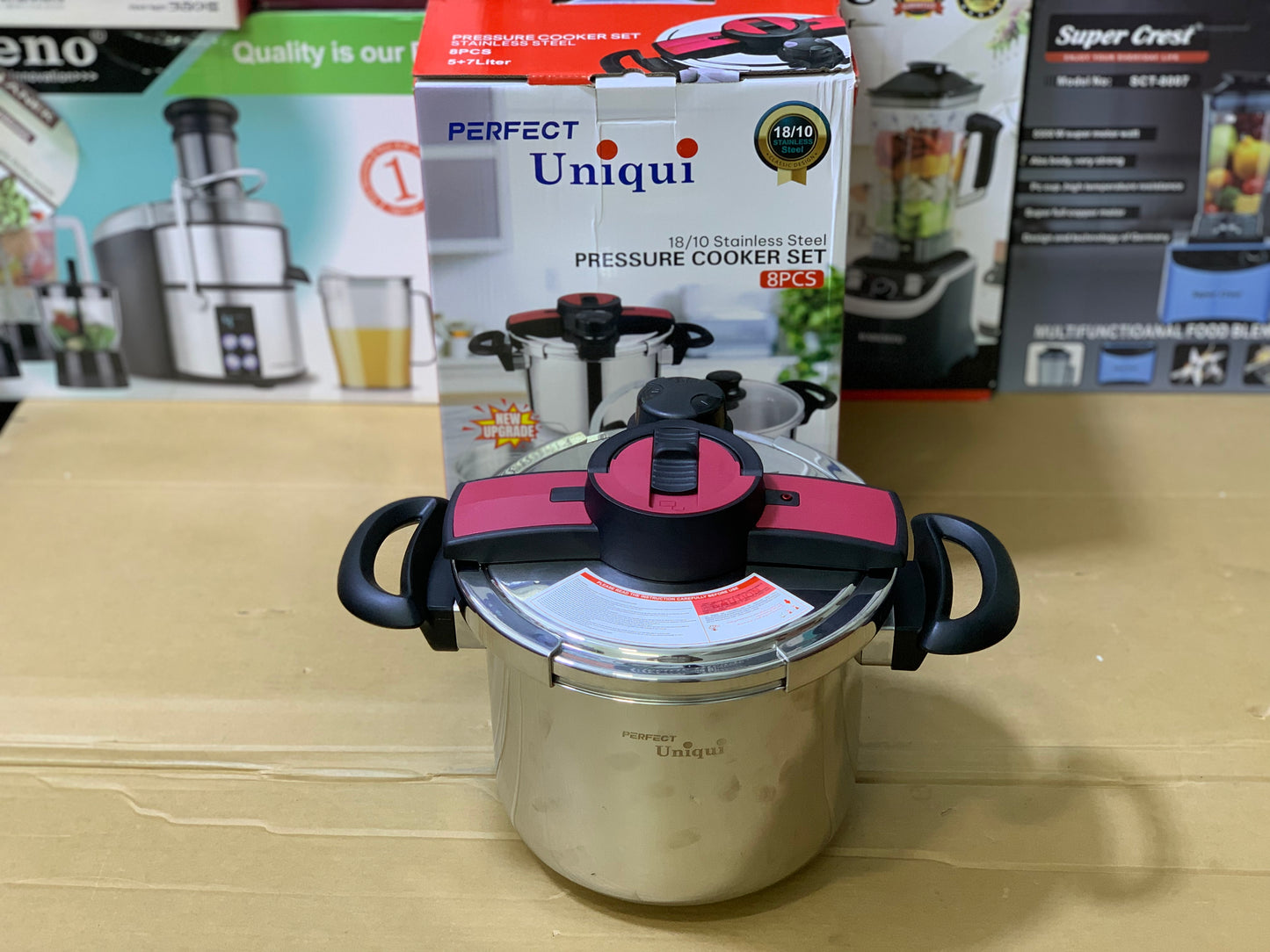 Perfect UniquI brand 8in1 Pressure Cooker 5L and 7L stainless steel |