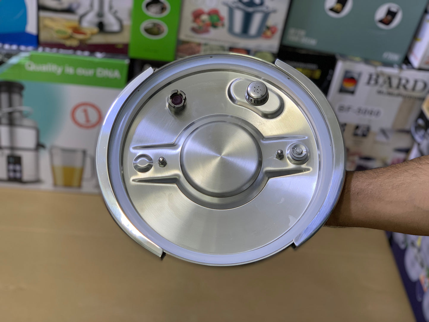 Happy Unique Pressure Cooker Easy lock and unlock Stainless Steel