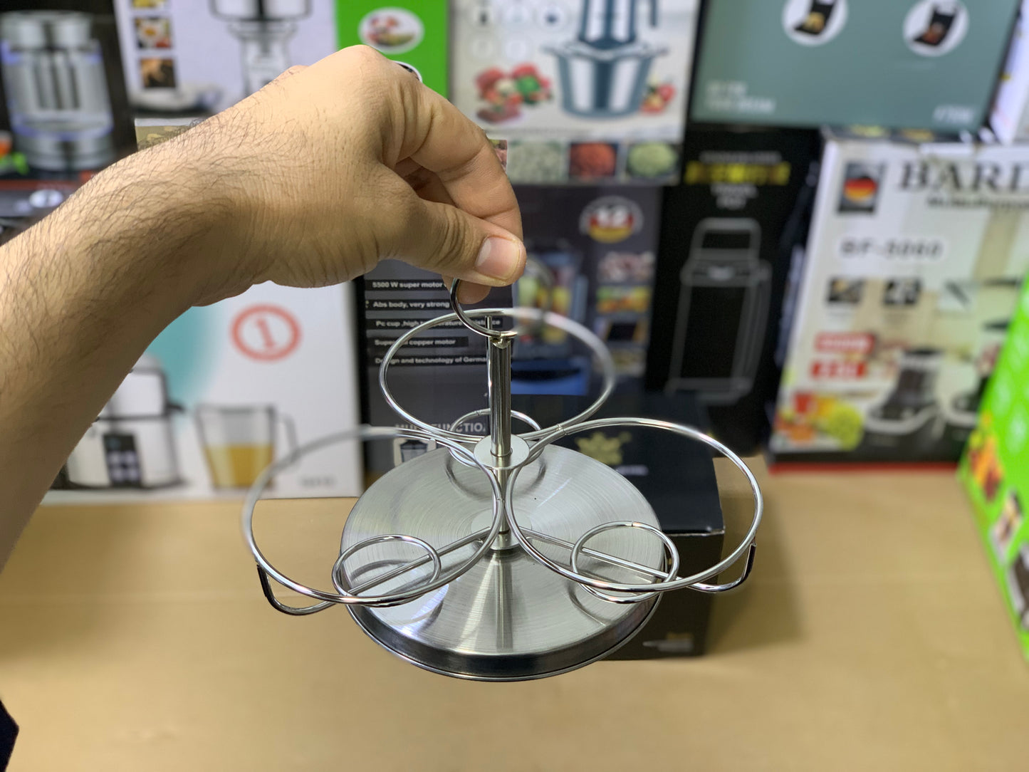 Seasoning Tank 9cm pot Stainless steel with tea Spoon | Spice Rack