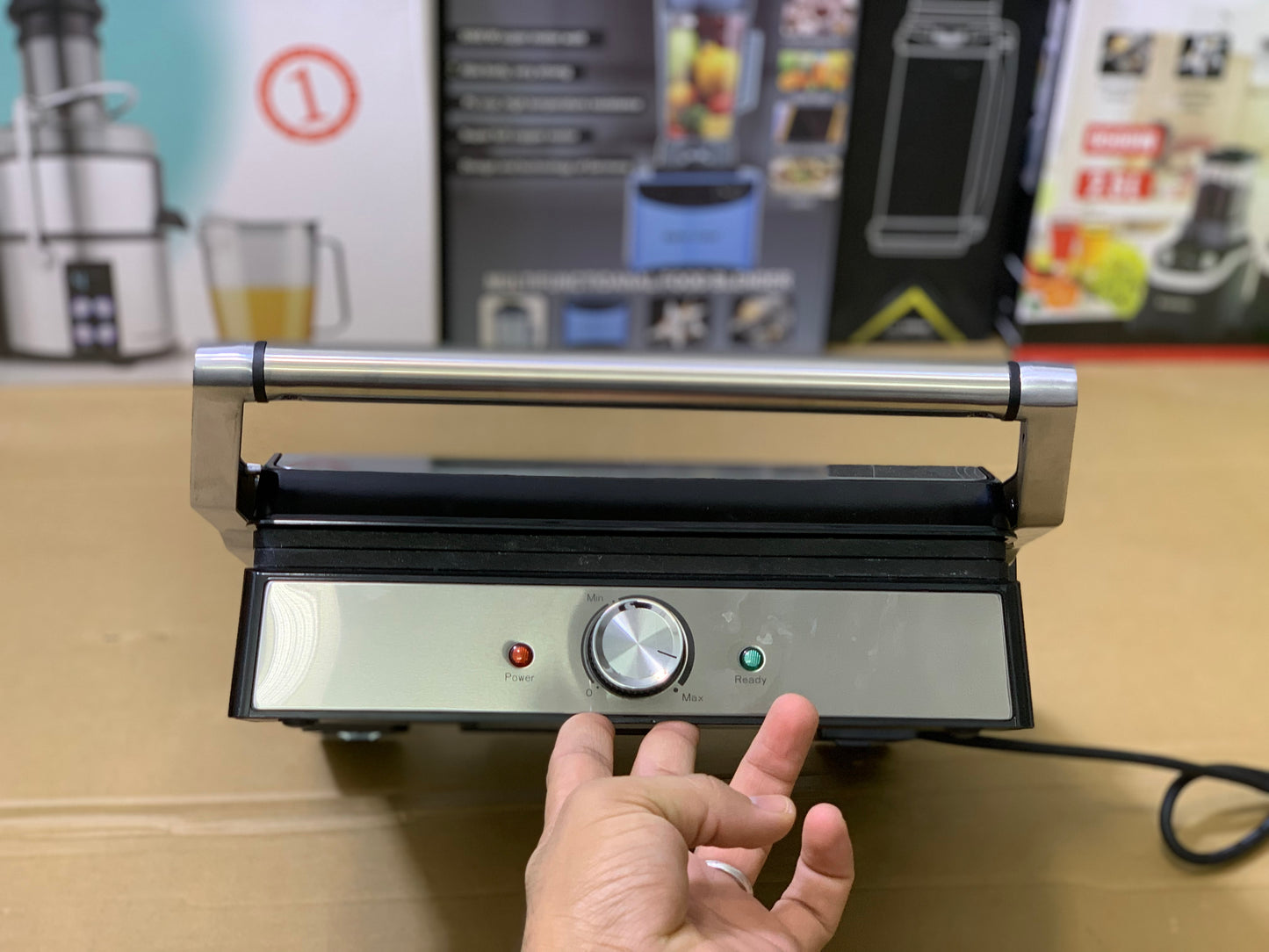 Kolax Brand Electric Contact Grill Maker 2200 watt Nonstick plates