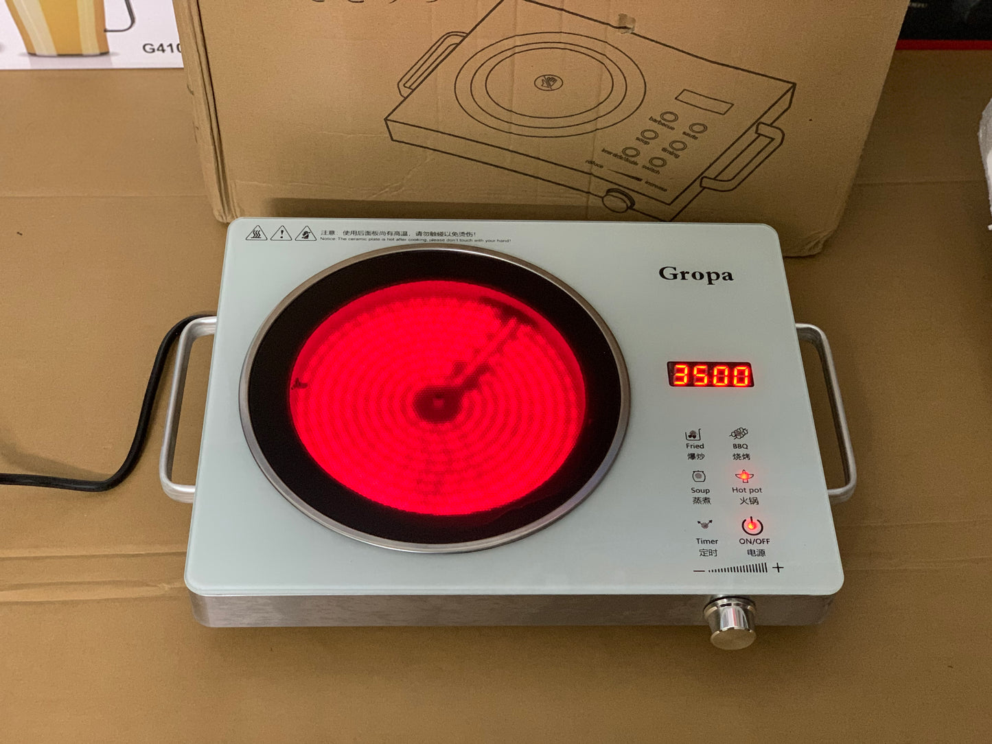 Gropa Electric Stove 3500w with 1 Year circuit warranty
