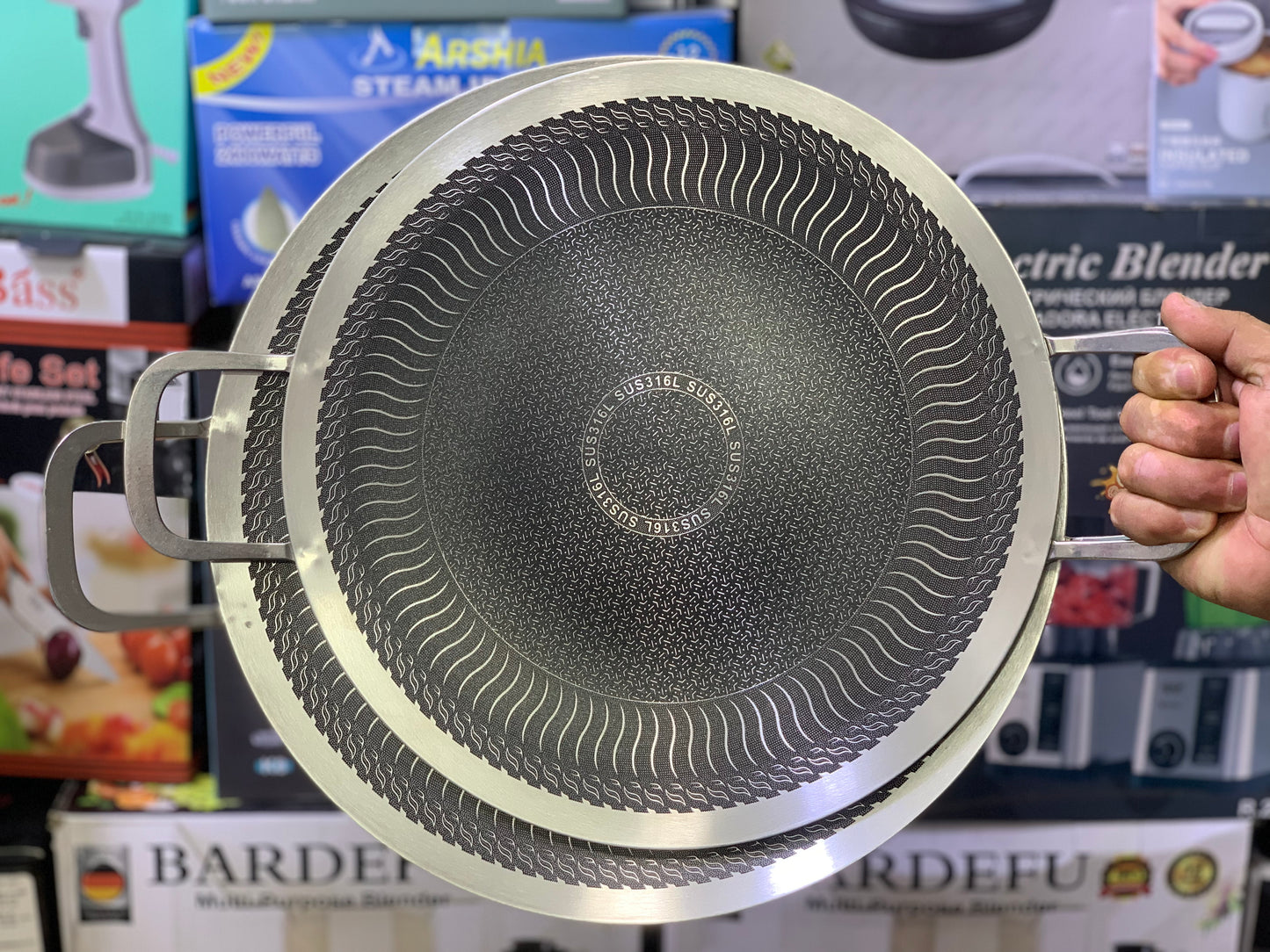 Laser Coating Sparking Design Tawa | SUS316 Stainless Steel