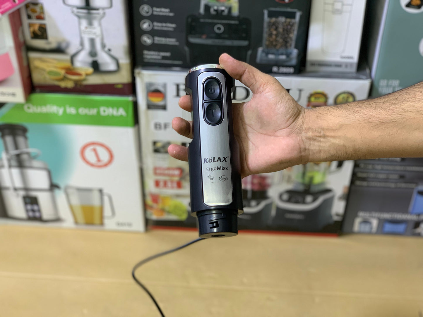 Kolax brand hand blender 1000 watt detachable and stainless steel blade | Hand Mixer