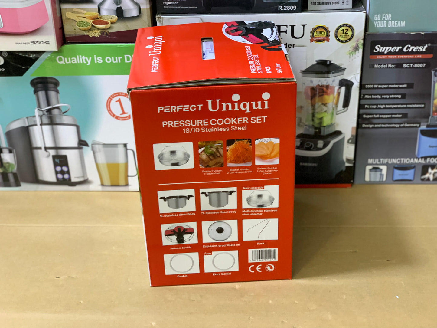 Perfect UniquI brand 8in1 Pressure Cooker 5L and 7L stainless steel |