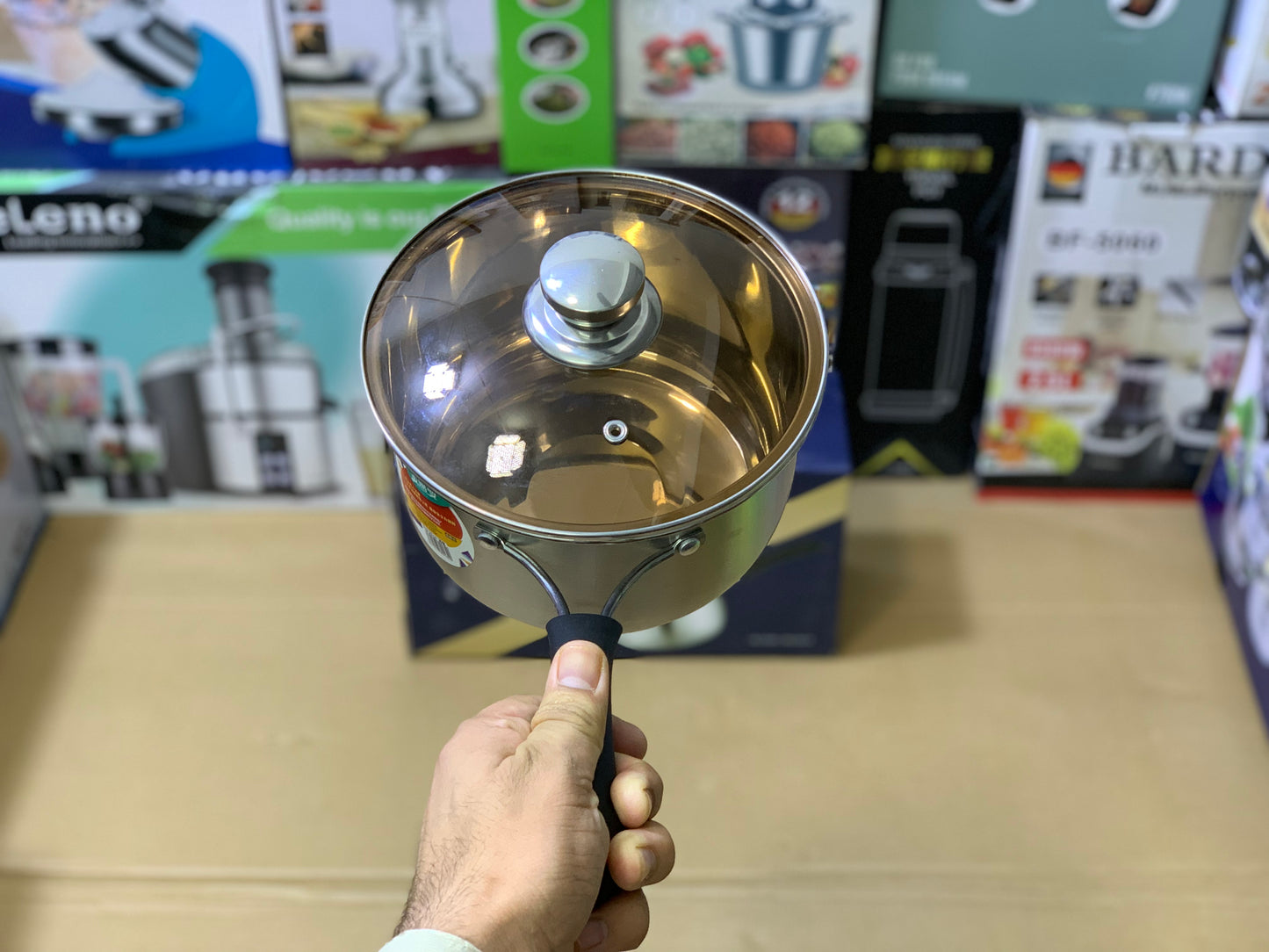 JLM Sauce pan 20cm stainless steel 2L Cool touch handle