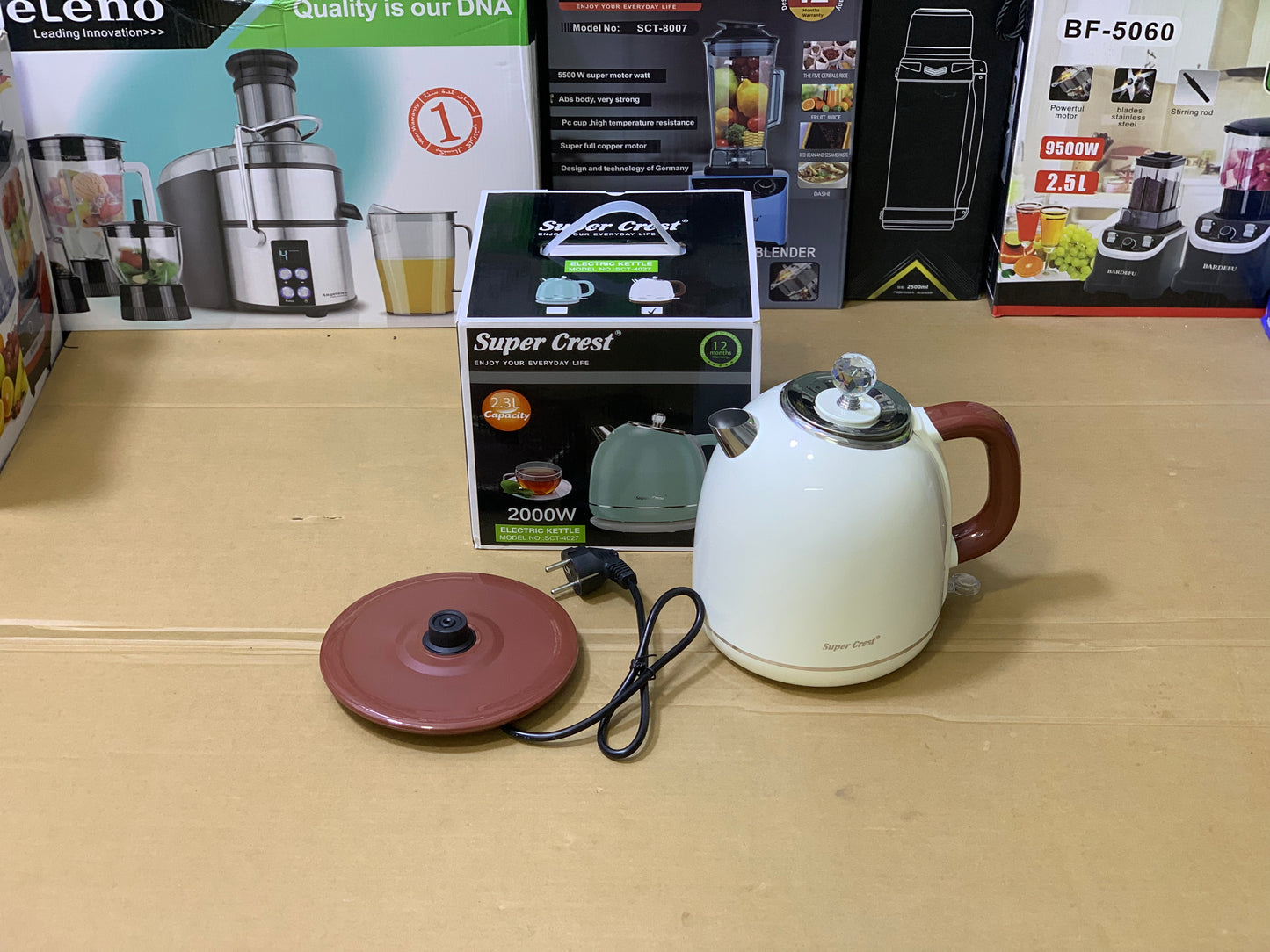 Super Crest Electric Tea Kettle 2.3L capacity | Model no : sct-4027