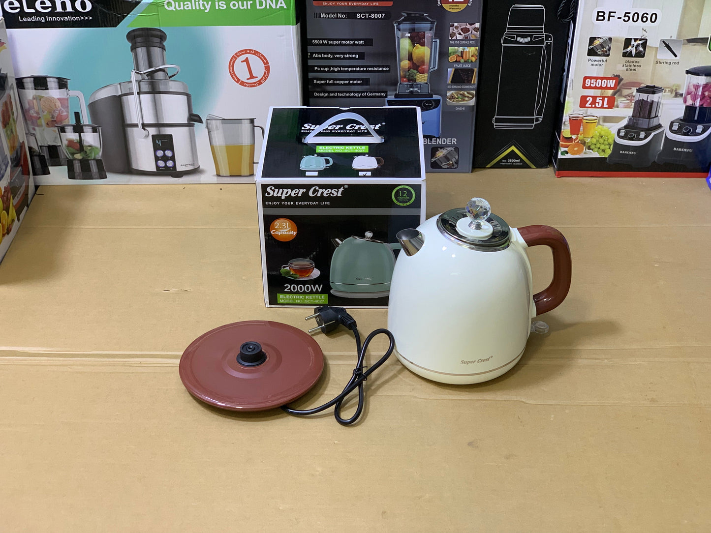 Super Crest Electric Tea Kettle 2.3L capacity | Model no : sct-4027