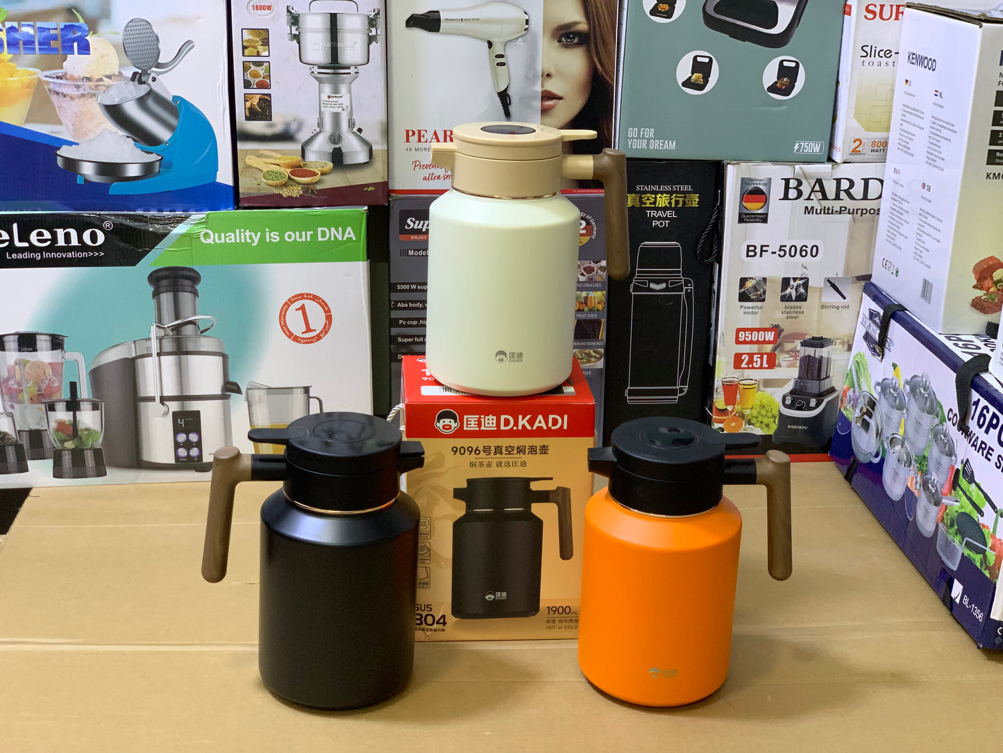D-Kadi Tea and coffee Thermos SUS304 |Hot&Cold 24hrs Tea Kettle 1900 ml | Model:9096
