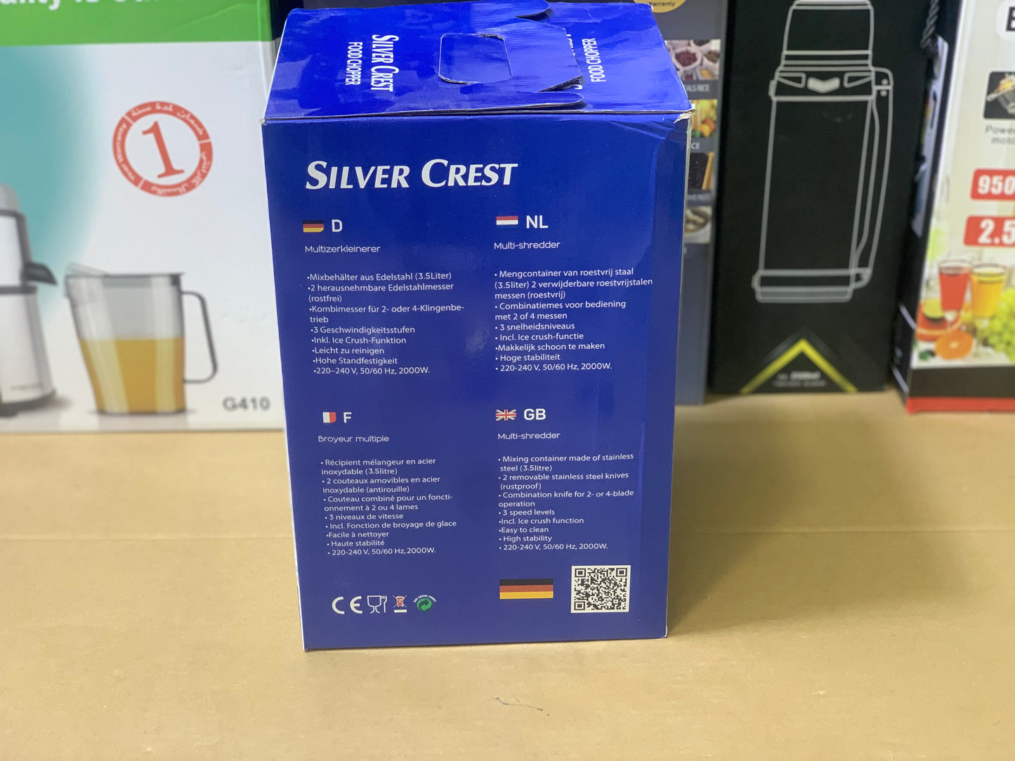 Silver Crest 8 in 1 Food Chopper, Lasi Maker and Manual Chopper Full Copper Motor