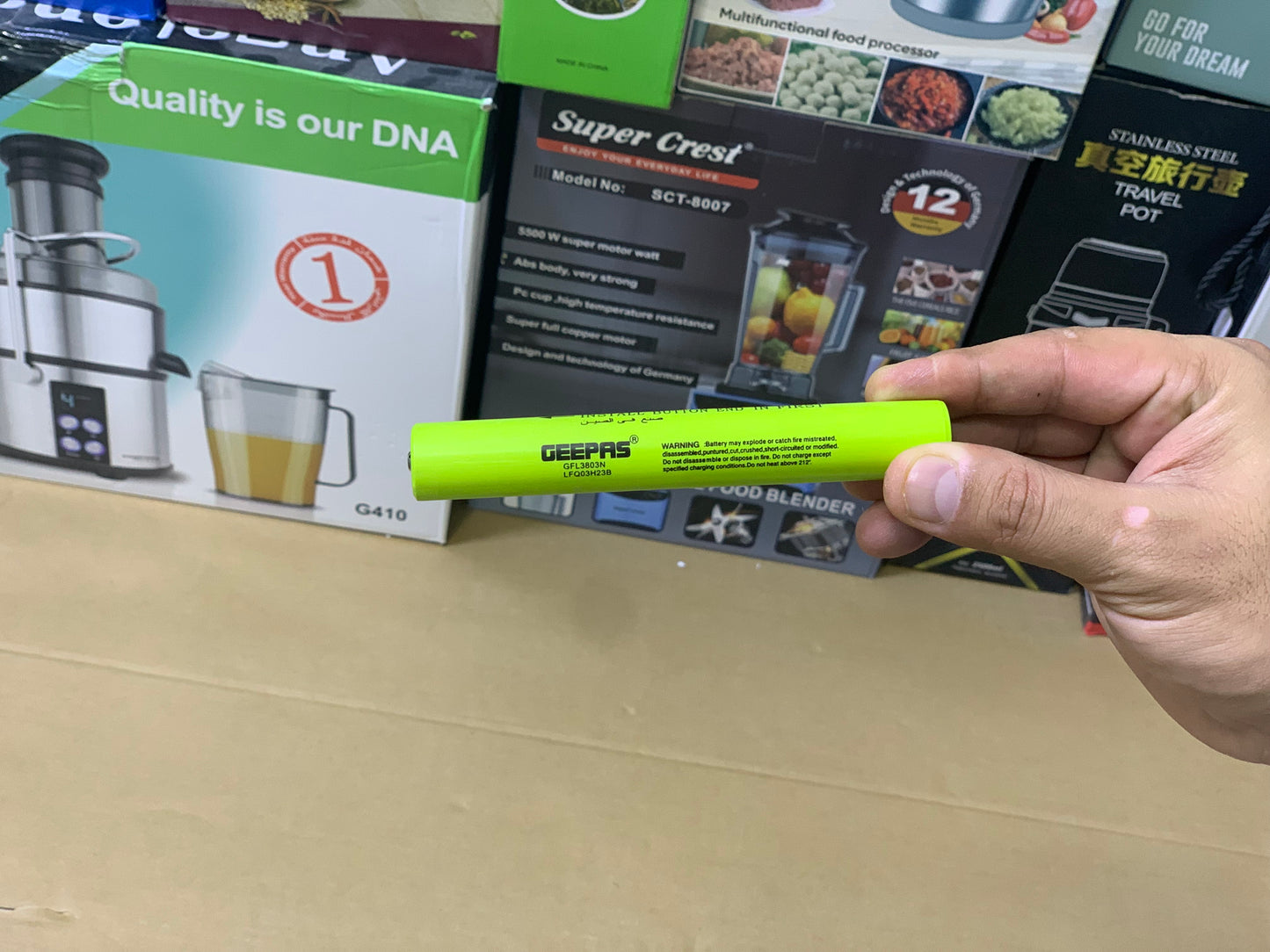 Geepas Brand LED Flashlight Rechargeable 4Hrs Battery working time| Model :G3803N