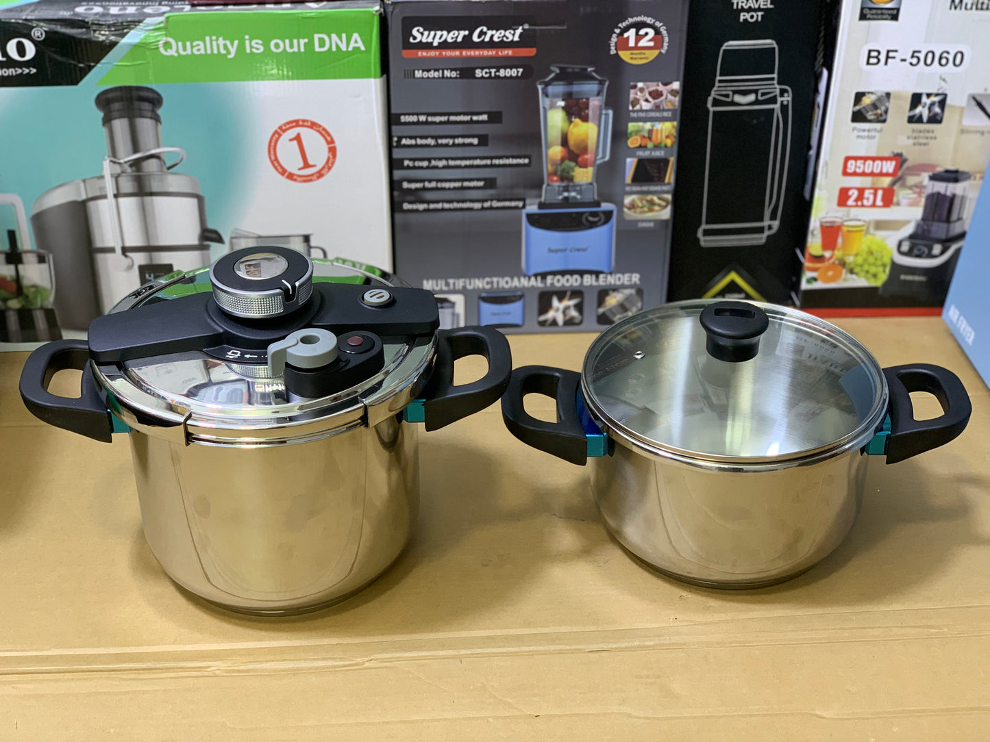Happy Unique Pressure Cooker Easy lock and unlock Stainless Steel
