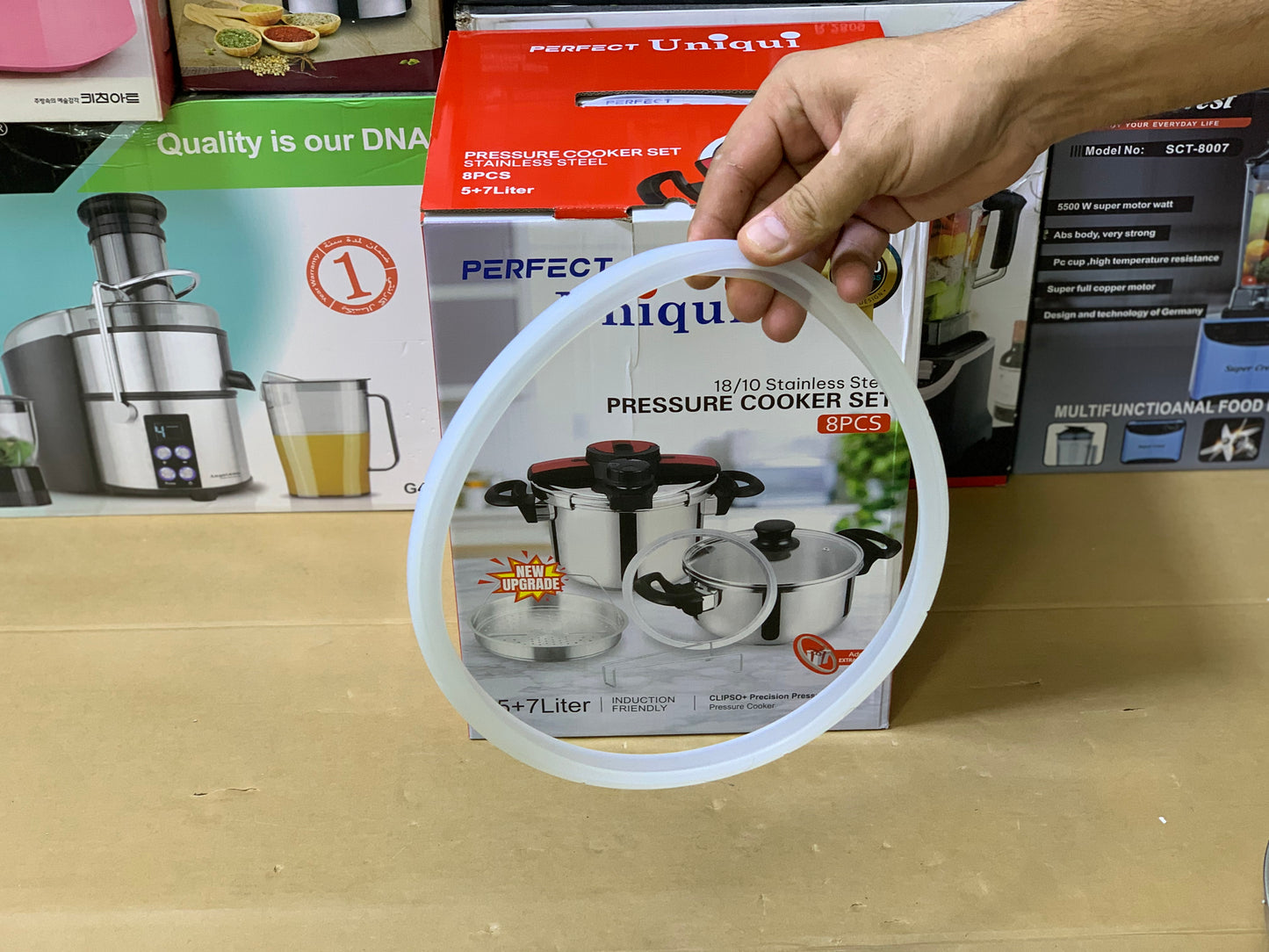 Perfect UniquI brand 8in1 Pressure Cooker 5L and 7L stainless steel |