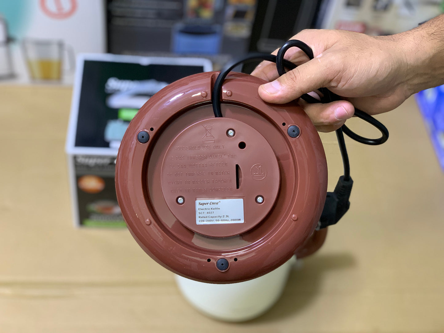 Super Crest Electric Tea Kettle 2.3L capacity | Model no : sct-4027