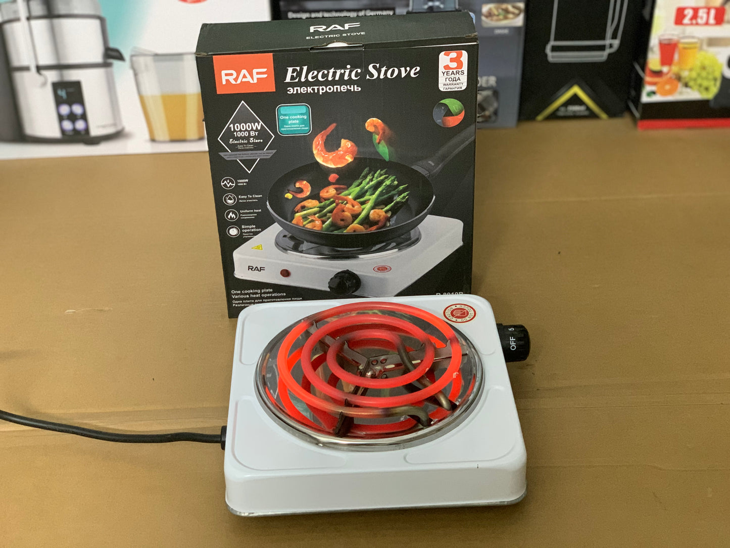 Raf Brand Portable Electric Stove 1000 watt power consumption