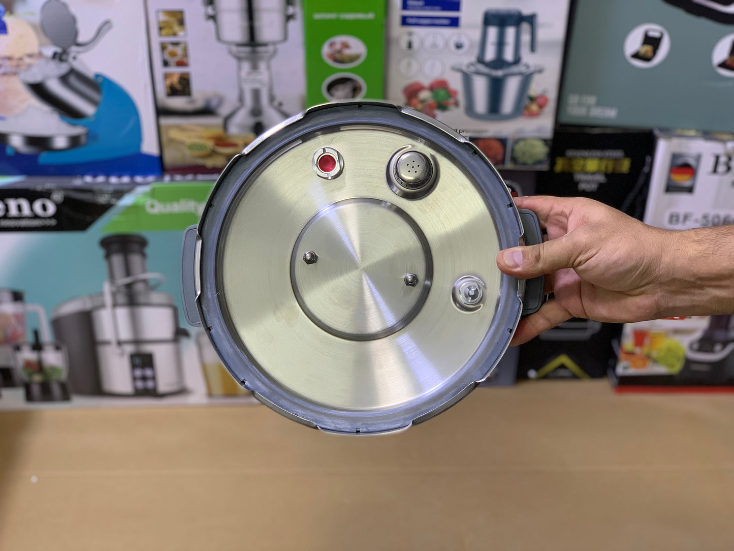 Kolax brand 6L Pressure Cooker 2in1 Easy Lock and unlock Stainless Steel