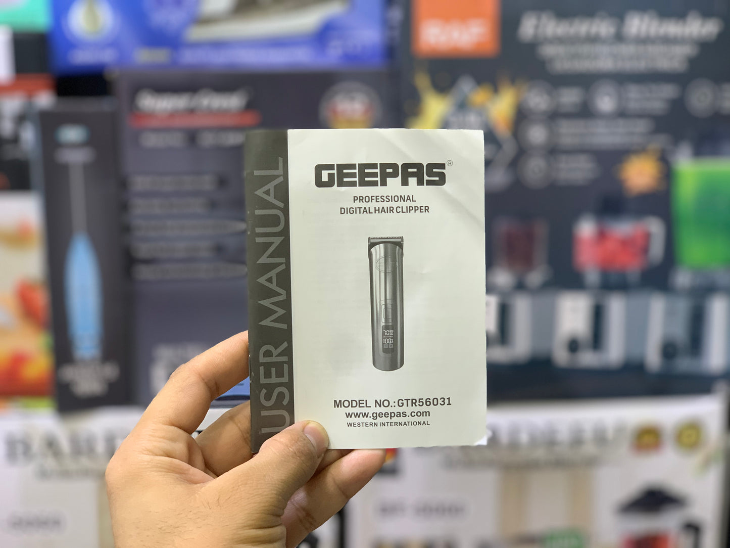 Geepas Brand Professional Digital Hair Trimmer