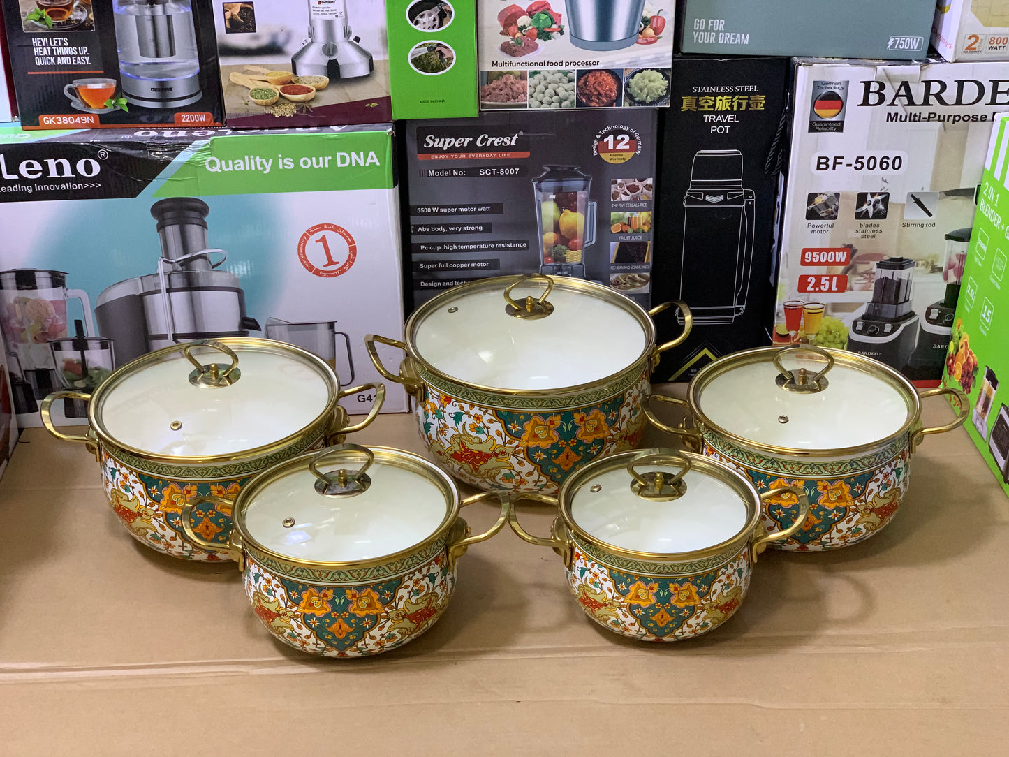 Turkish Enamel coating Cookware set Nonstick and stainless steel