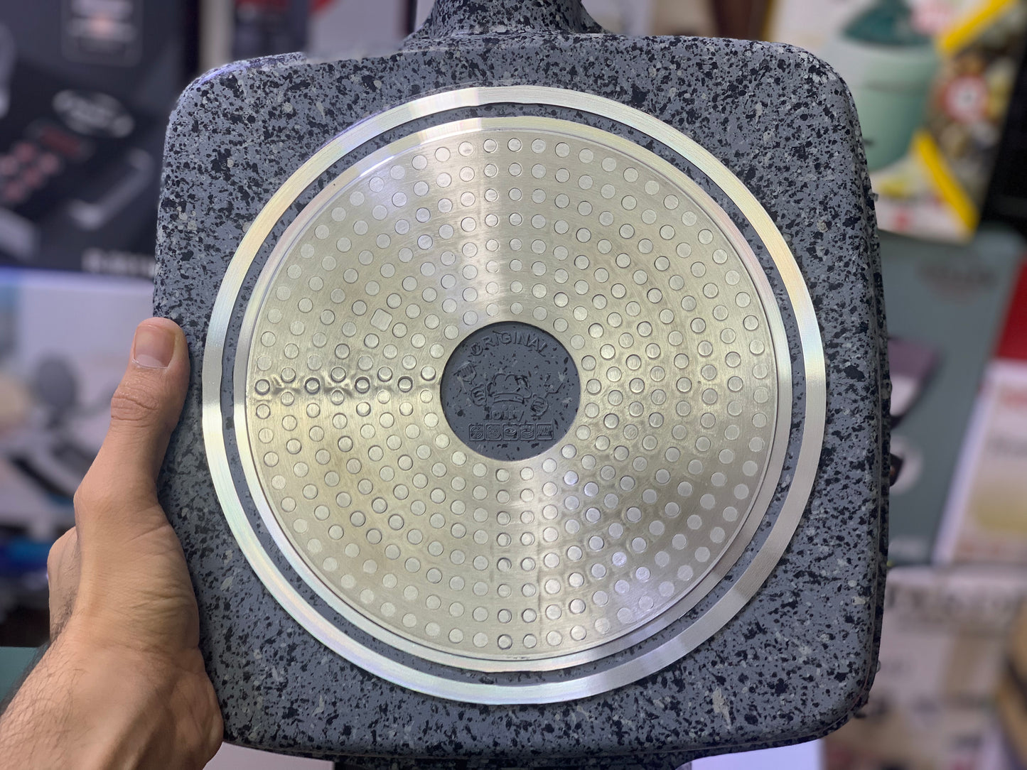 Uiioy Brand Granite Coating Die-Casting Grill Pan 28cm Pure Nonstick