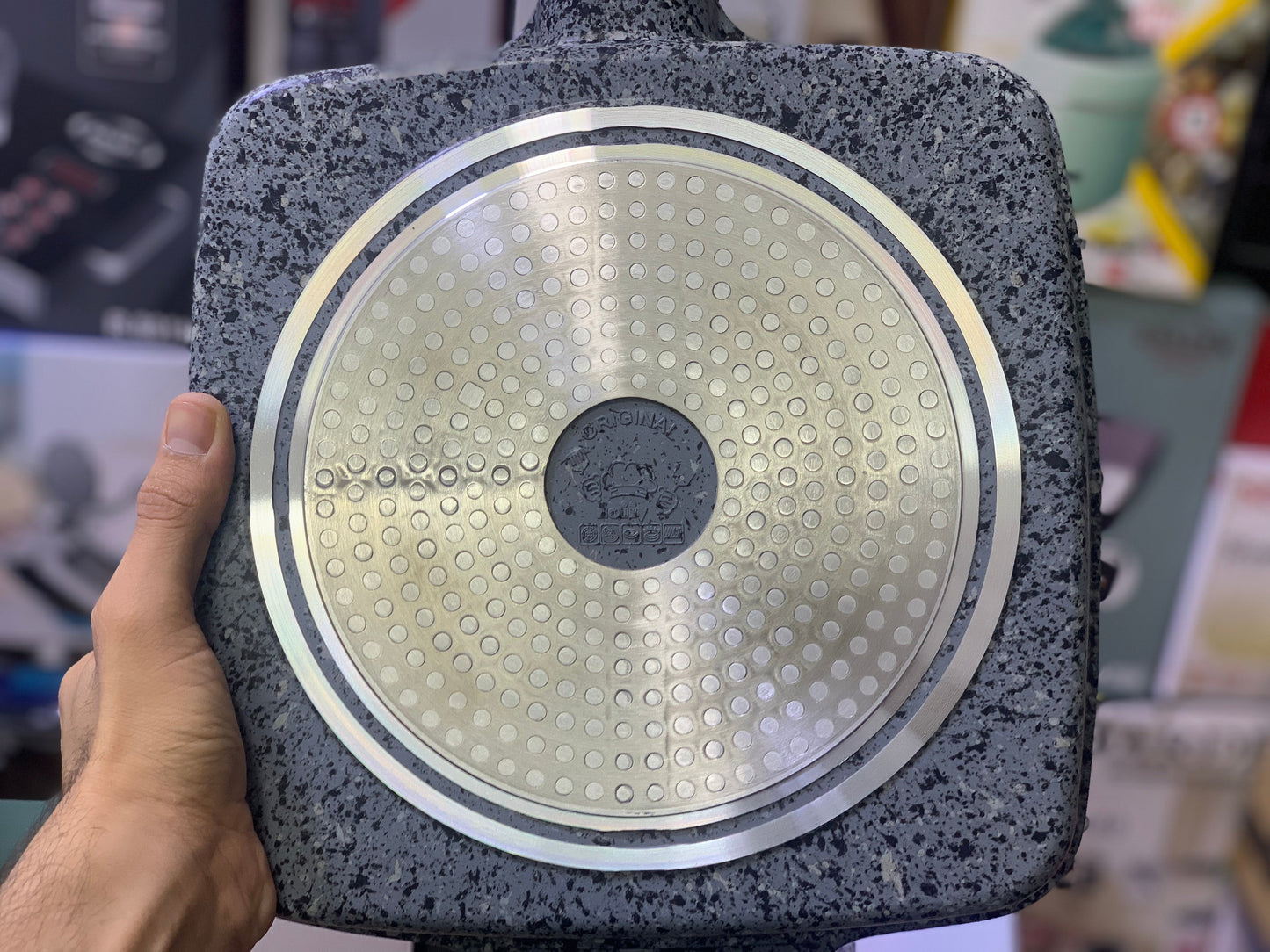 Uiioy Brand Granite Coating Die-Casting Grill Pan 28cm Pure Nonstick