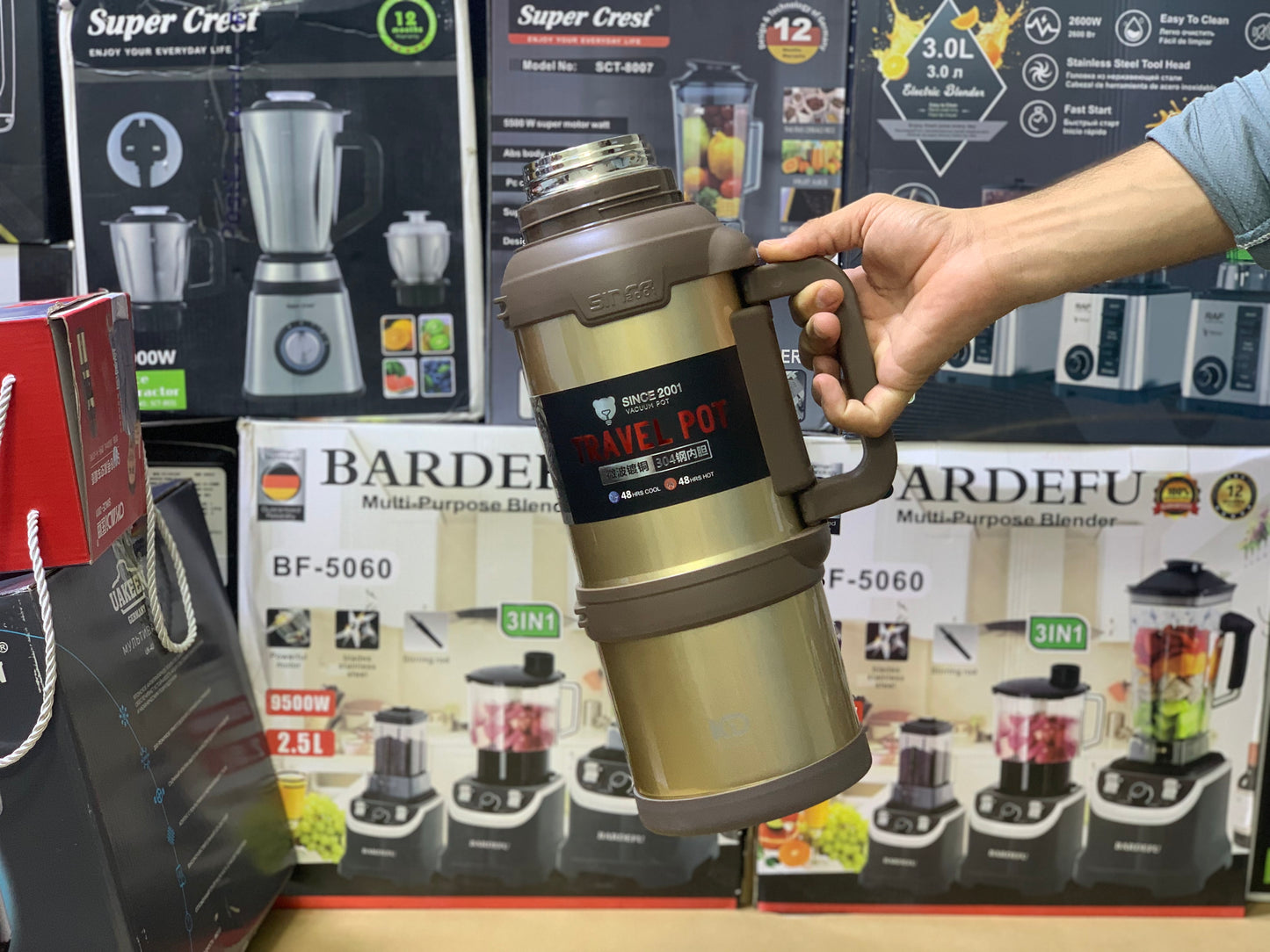 D Kadi stainless Steel Bottle 3600ml For Traveling and Camping