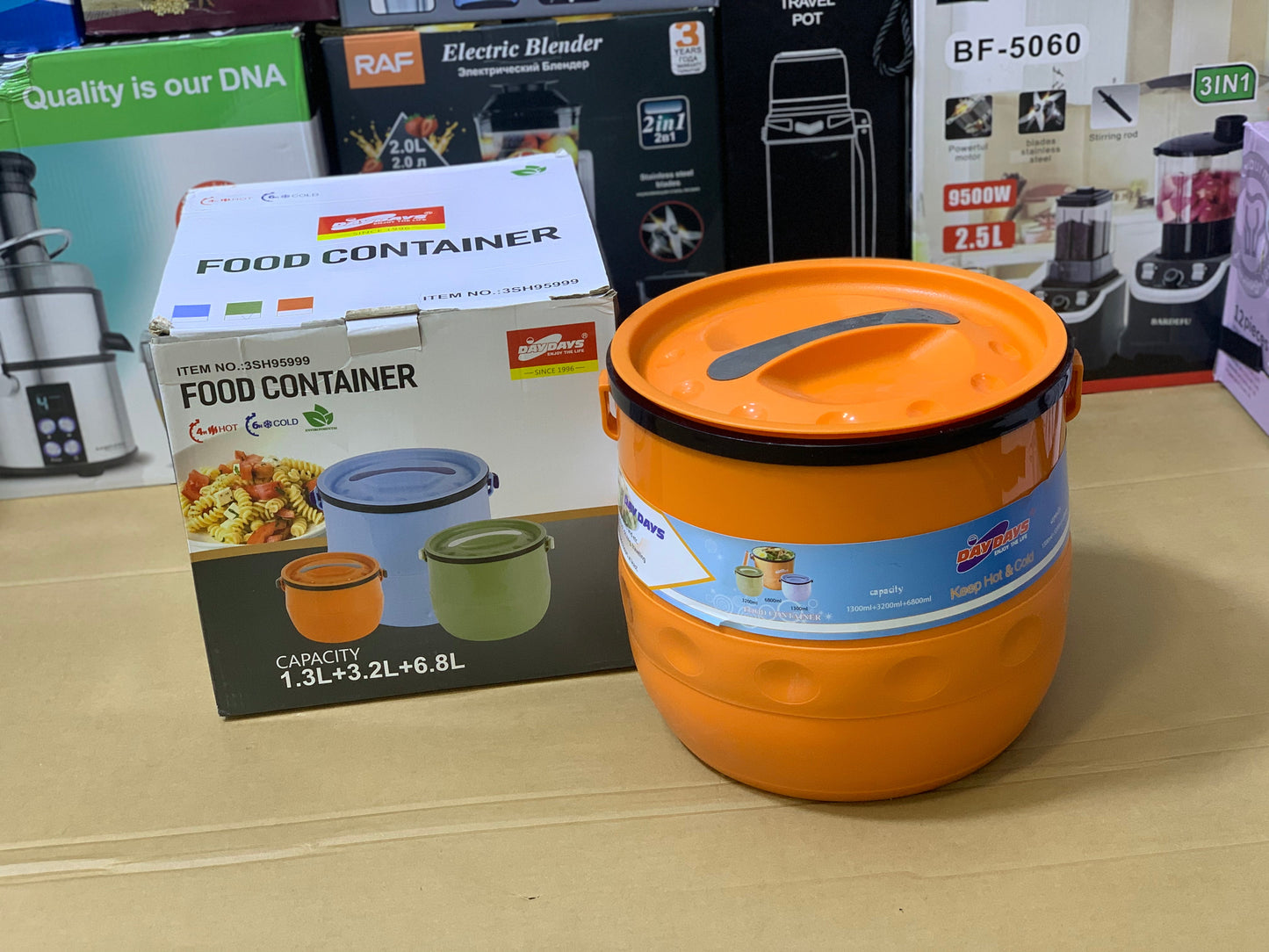 Food Containers | Lunch Box | 1.3L , 3.2L and 6.8L Stainless Steel