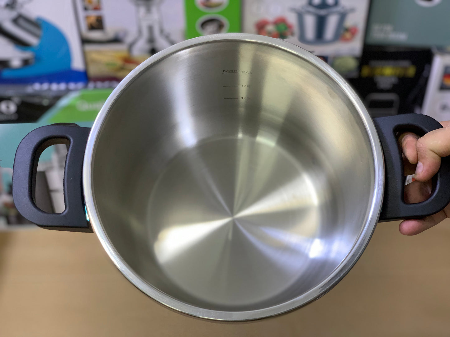 Happy Unique Pressure Cooker Easy lock and unlock Stainless Steel