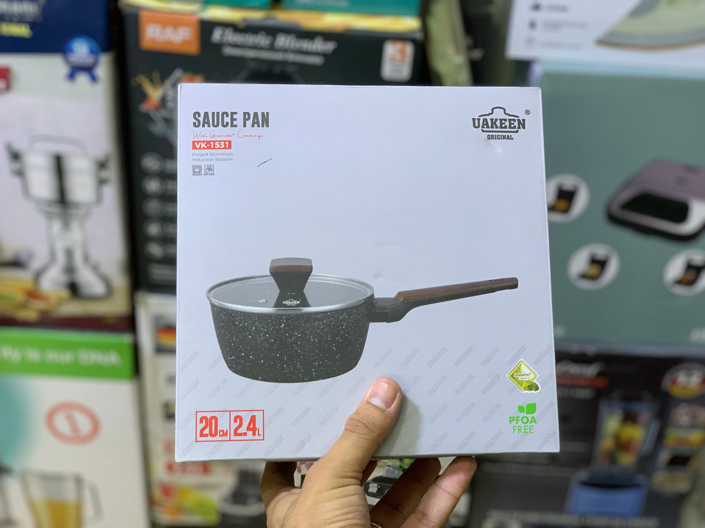 Uakeen Brand granite coating Suace pan 20cm and 2.4L Capacity High quality