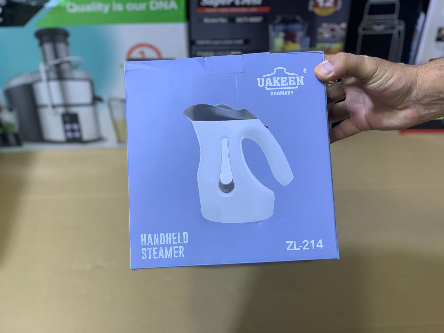 Uakeen Germany 2in1 Handheld Steamer and Kettle 250ml and 1200 watt|Model:ZL-214