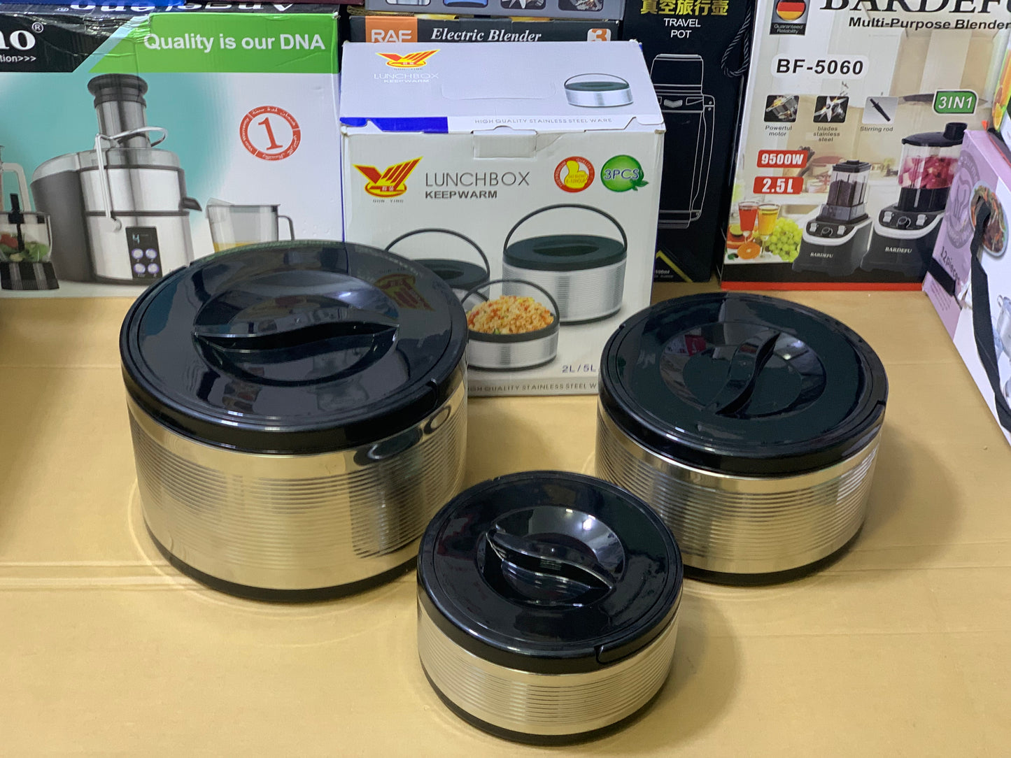 Food Containers Set | 6 Pcs Lunch Boxes Stainless Steel