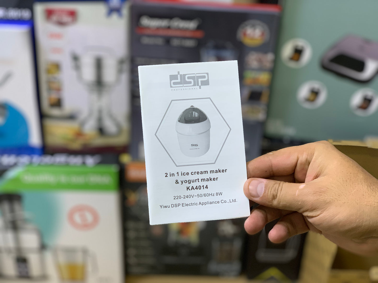 2 in 1 Yogurt and Ice Cream Maker 0.8L and 8W