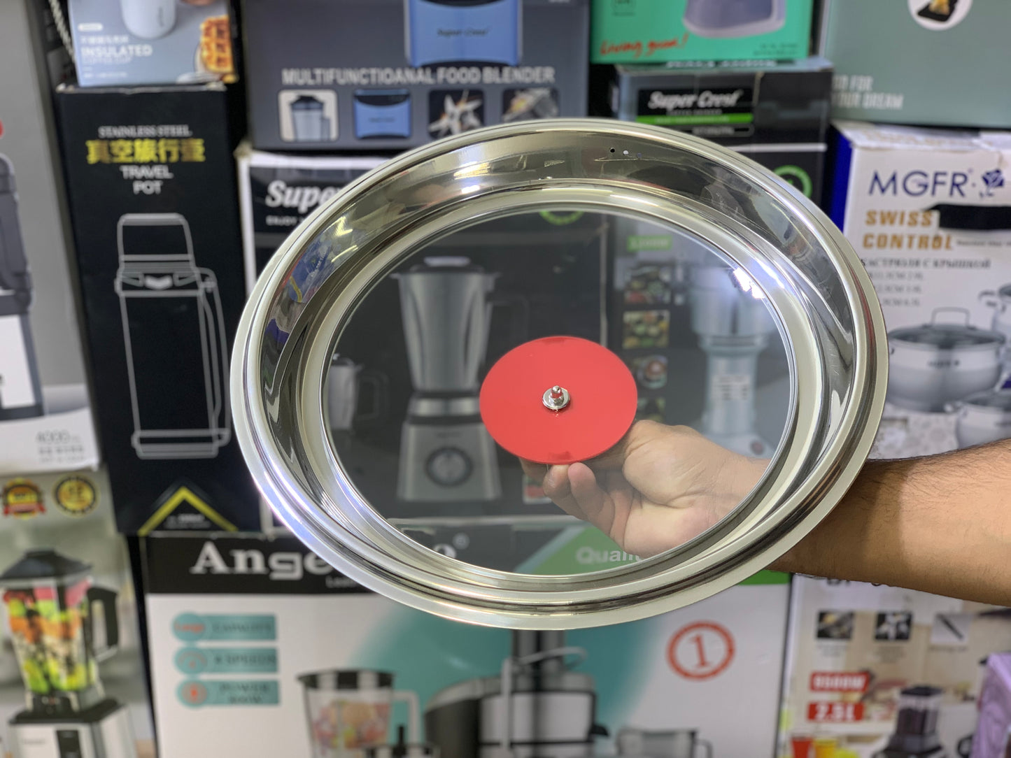 Laser Coated Honeycomb Pattern Deep Handi/Karahi stainless steel