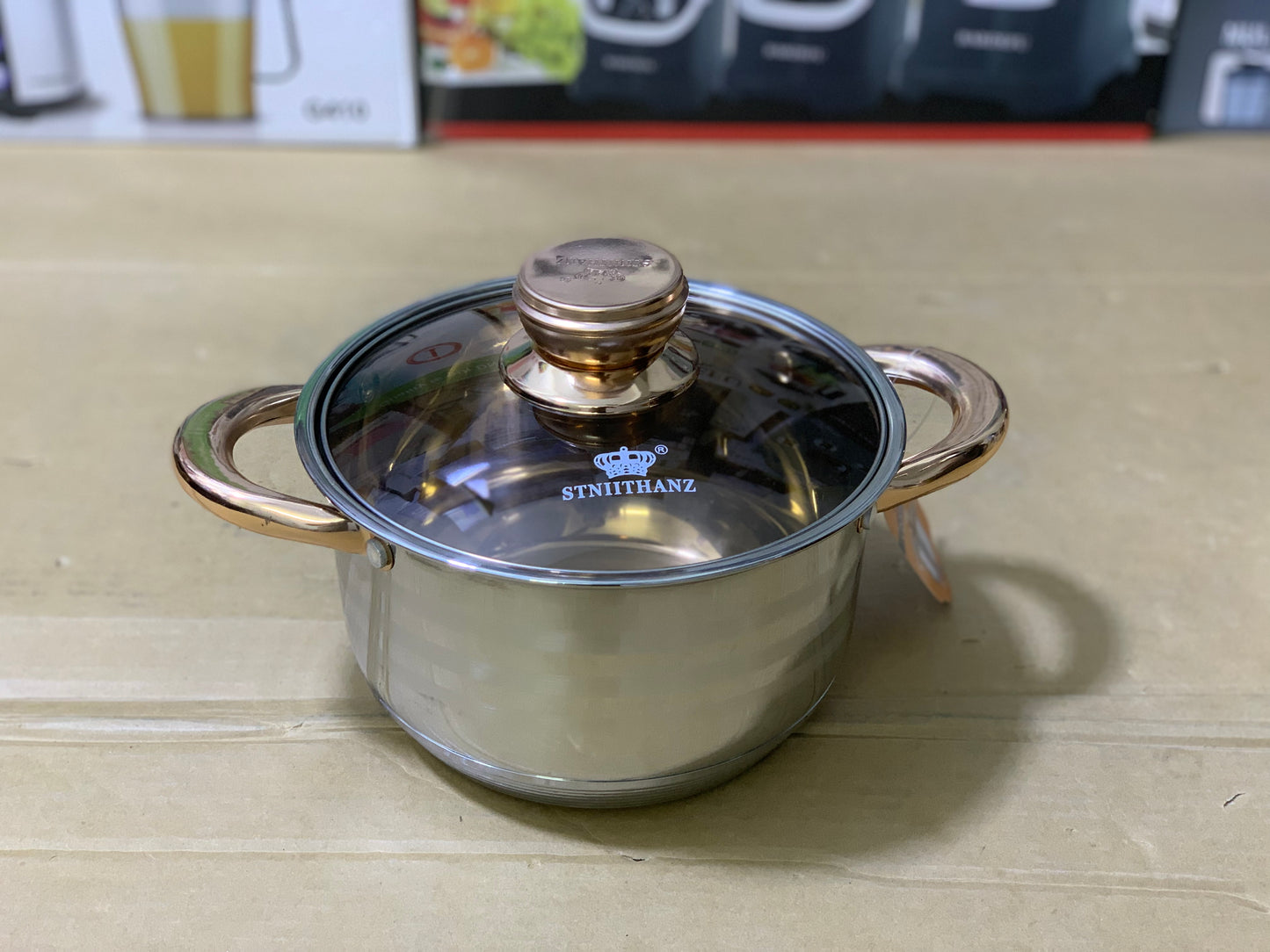 Stniithanz 16 Pieces Cookware set Stainless Steel and 5 layer bottom | cookware set