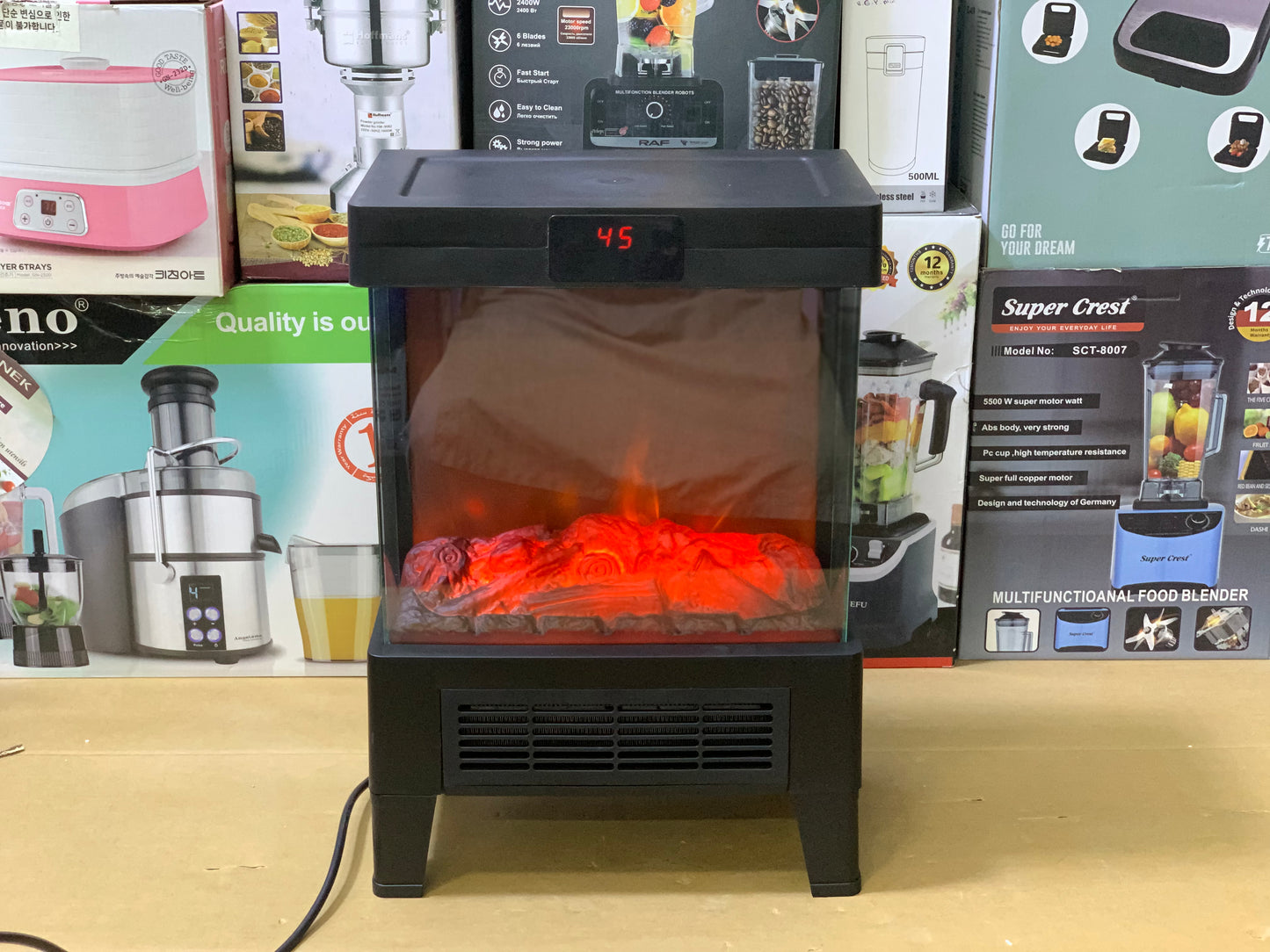 Amoi 3D Artificial Flaming electric heater