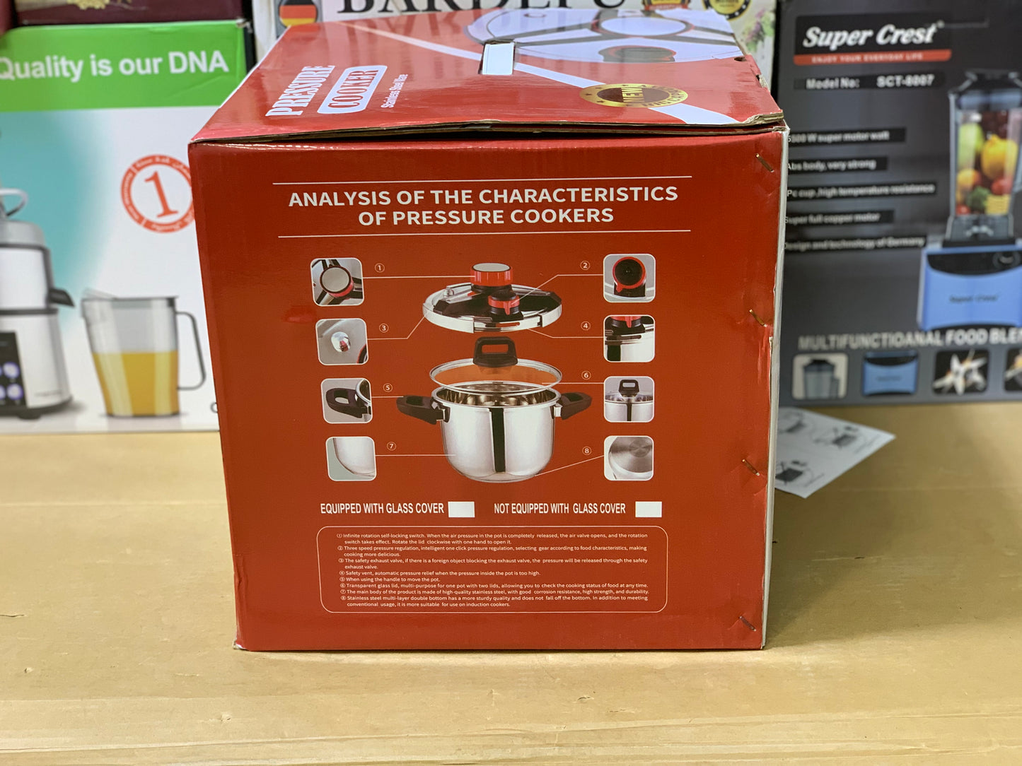 2in1 Pressure Cooker 12Liter Stainless Steel ware Advance safety