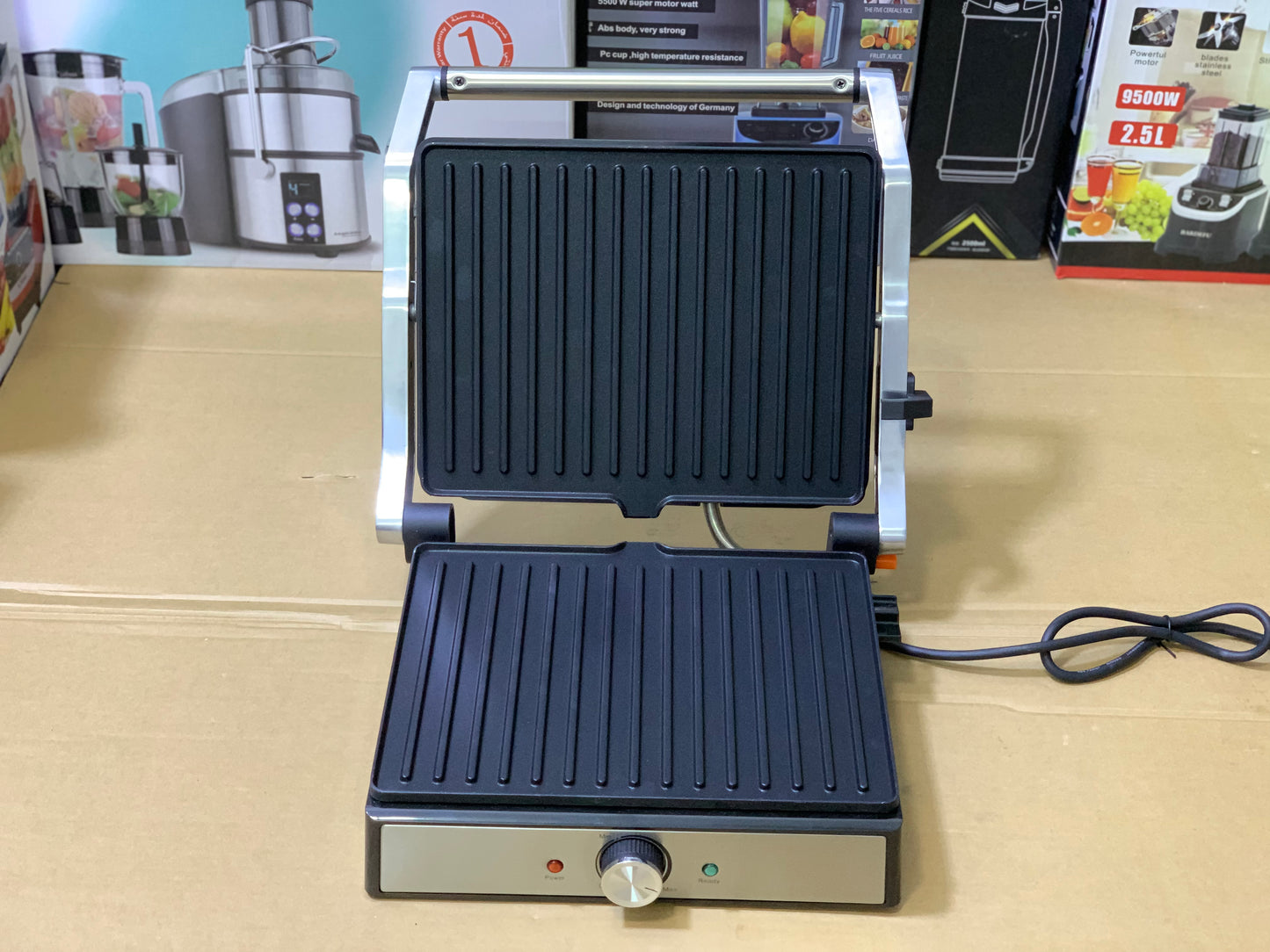 Kolax Brand Electric Contact Grill Maker 2200 watt Nonstick plates